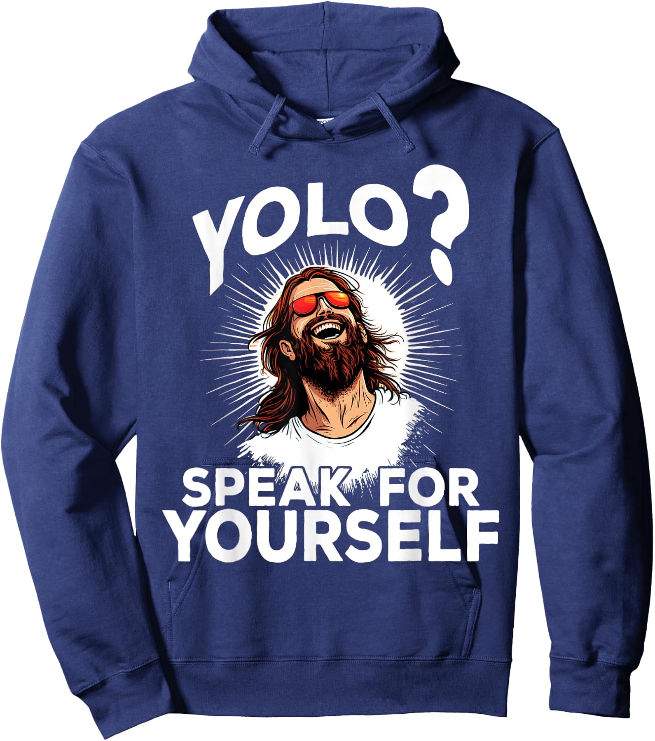 Jesus YOLO Meme Funny Christian Easter Hoodie - Hoodie | Navy