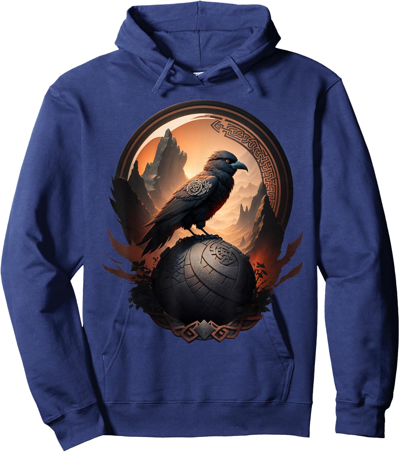 Odin Raven Hoodie - Hoodie | Navy