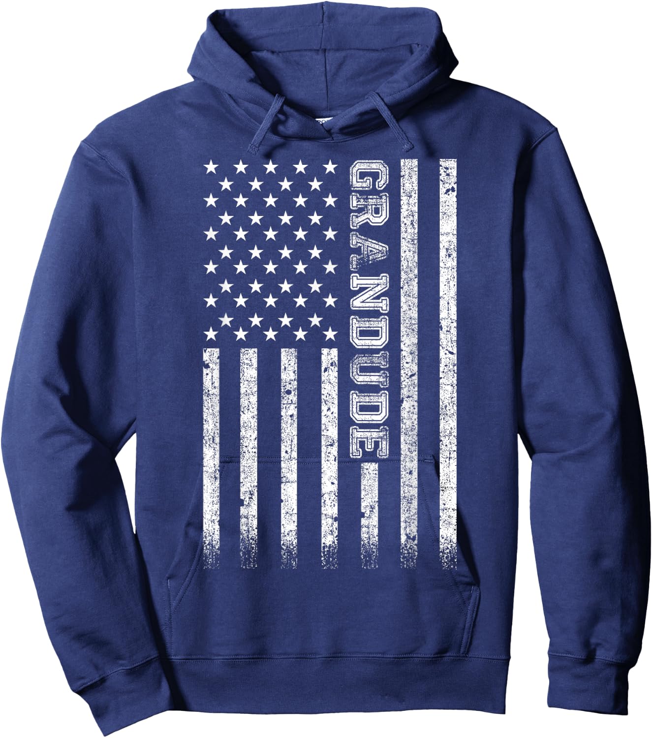 Grandude American Flag Hoodie - Hoodie | Navy