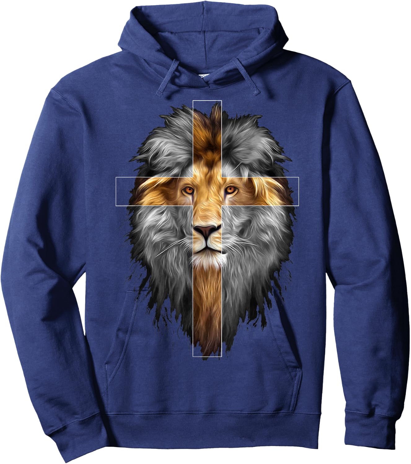 Jesus Lion of Judah Hoodie - Hoodie | Navy