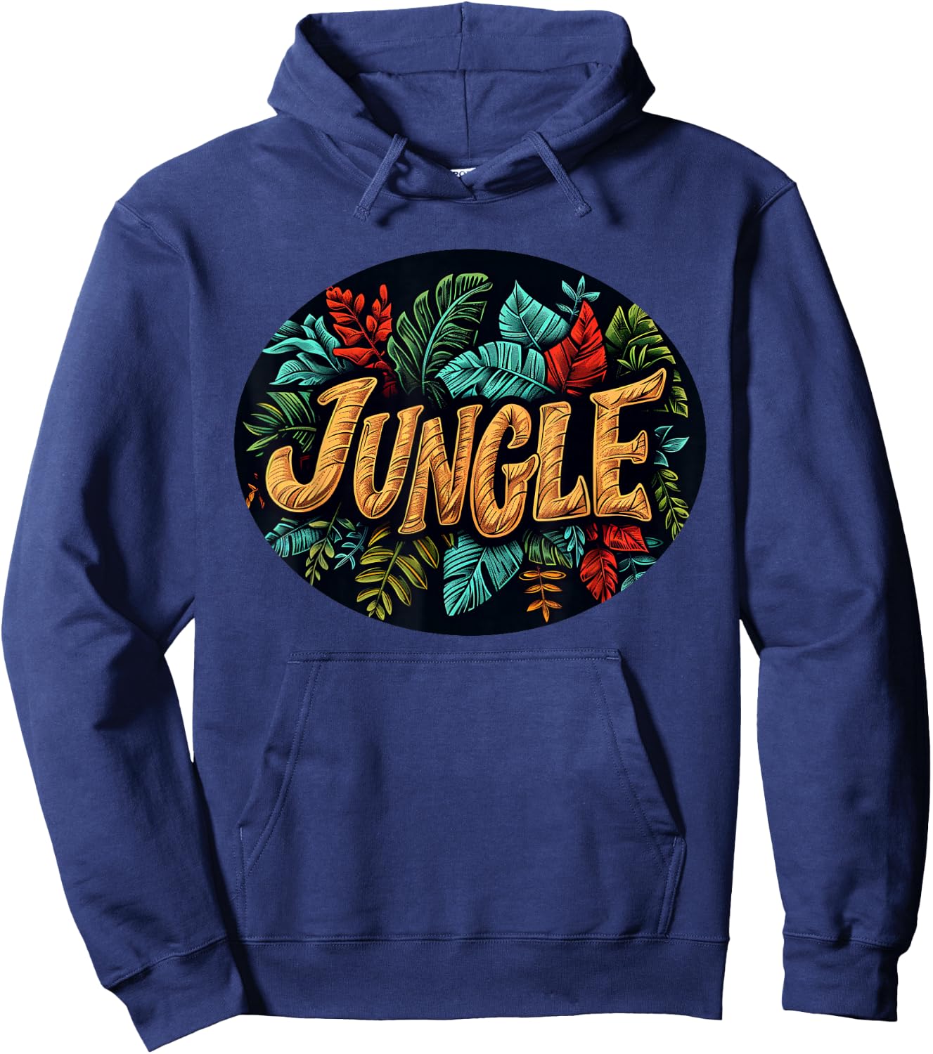 Amazing Jungle Graphic for a Unique Style Hoodie - Hoodie | Navy