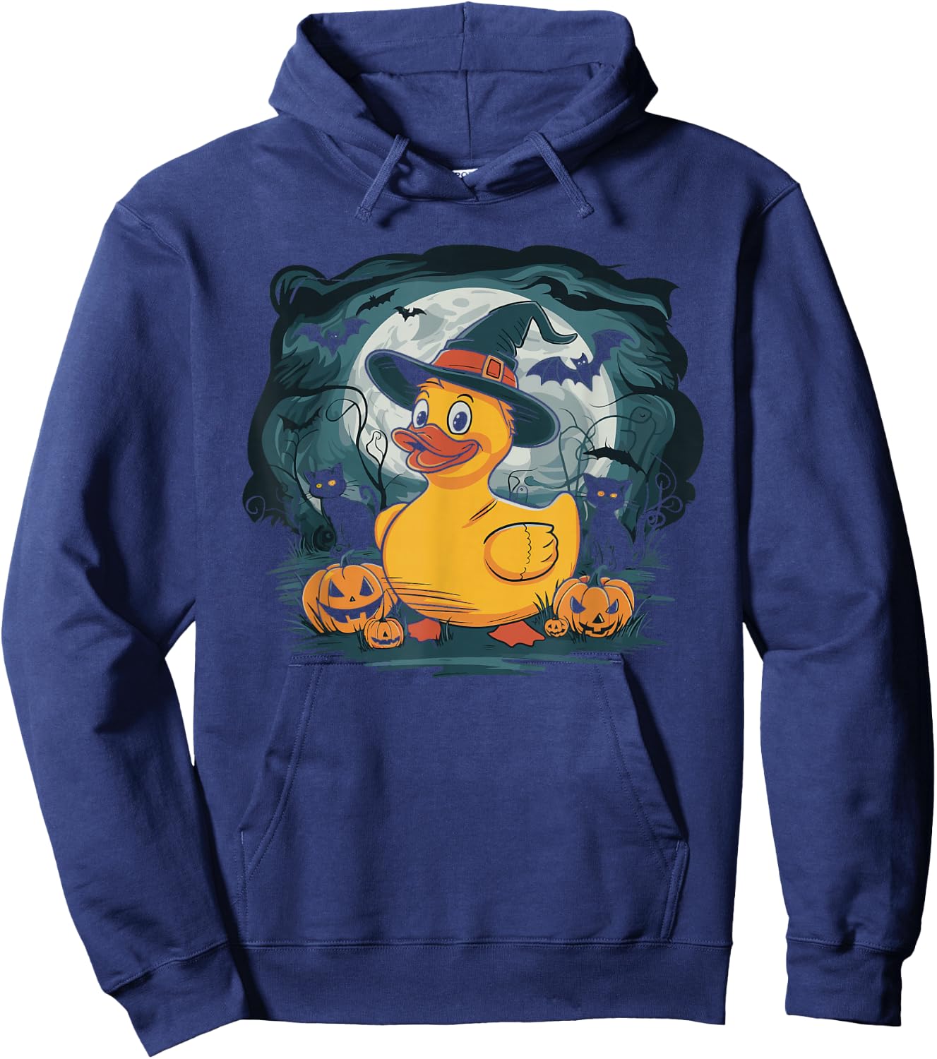 Rubber Duck Witch Rubber Duckie Costume Party Hoodie - Hoodie | Navy