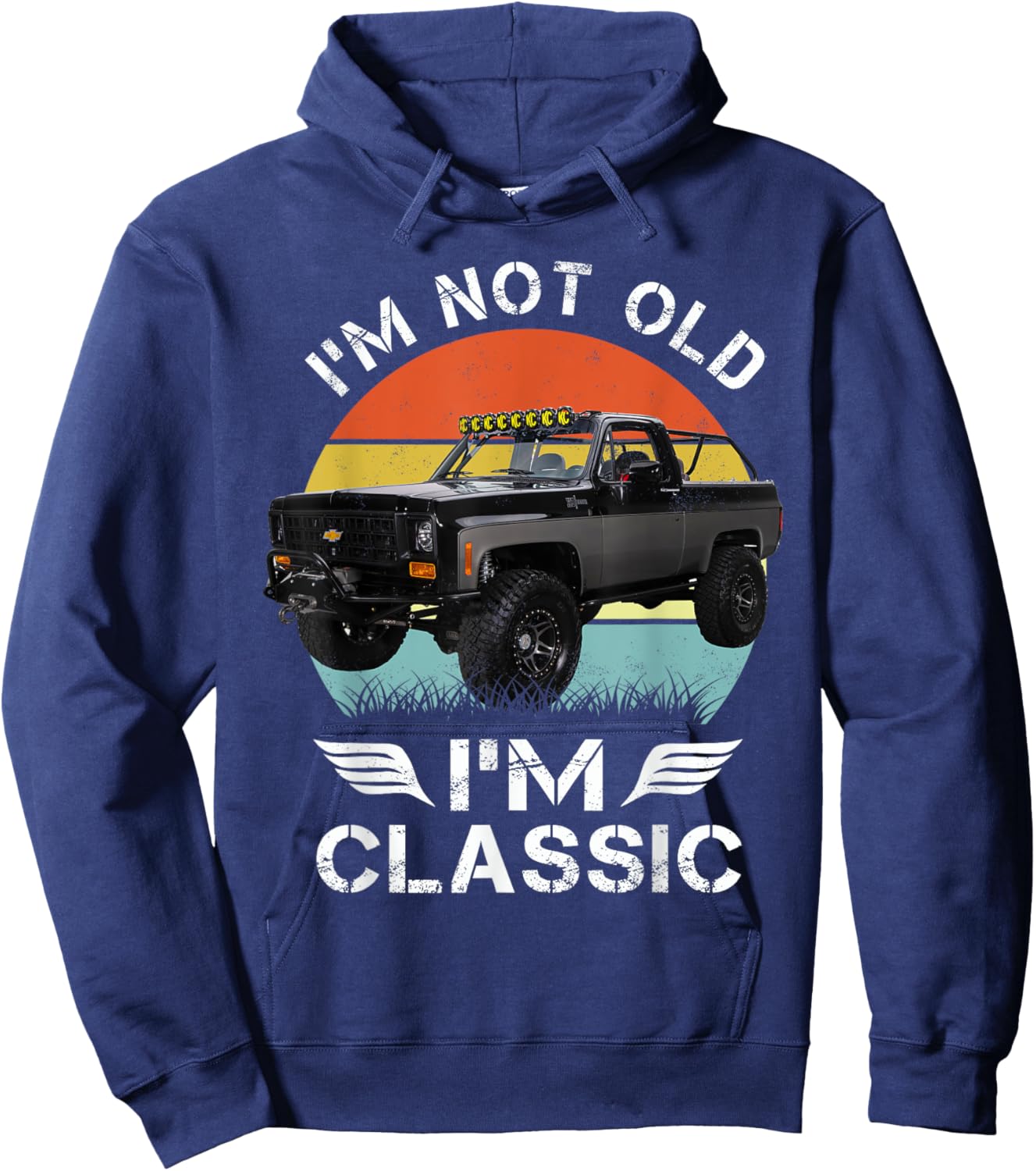 1989 K5 Blazer Black Hoodie - Hoodie | Navy