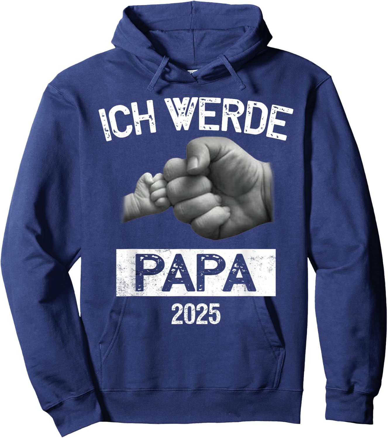 Ich werde Papa 2025 Ich werde bald Vater Hoodie - Hoodie | Navy