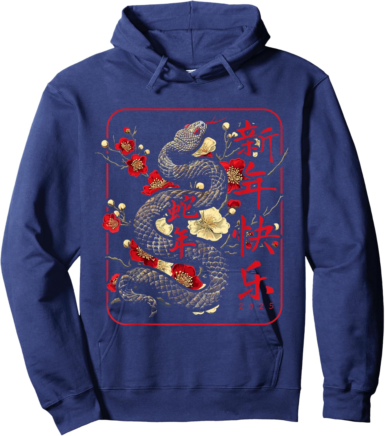 Year of the Snake 2025 Chinese New Year Hoodie - Hoodie | Navy