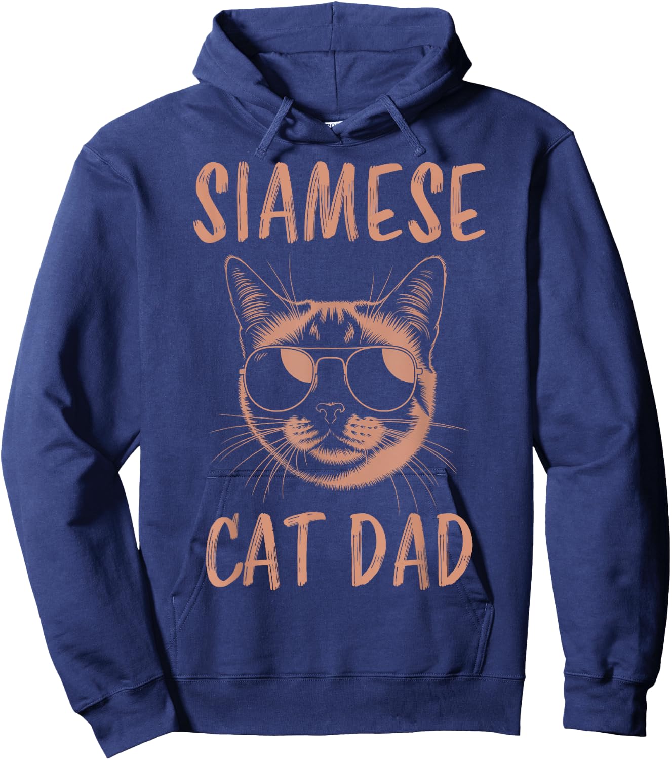 Siamese Cat Dad Funny Siamese Cat Men Hoodie - Hoodie | Navy