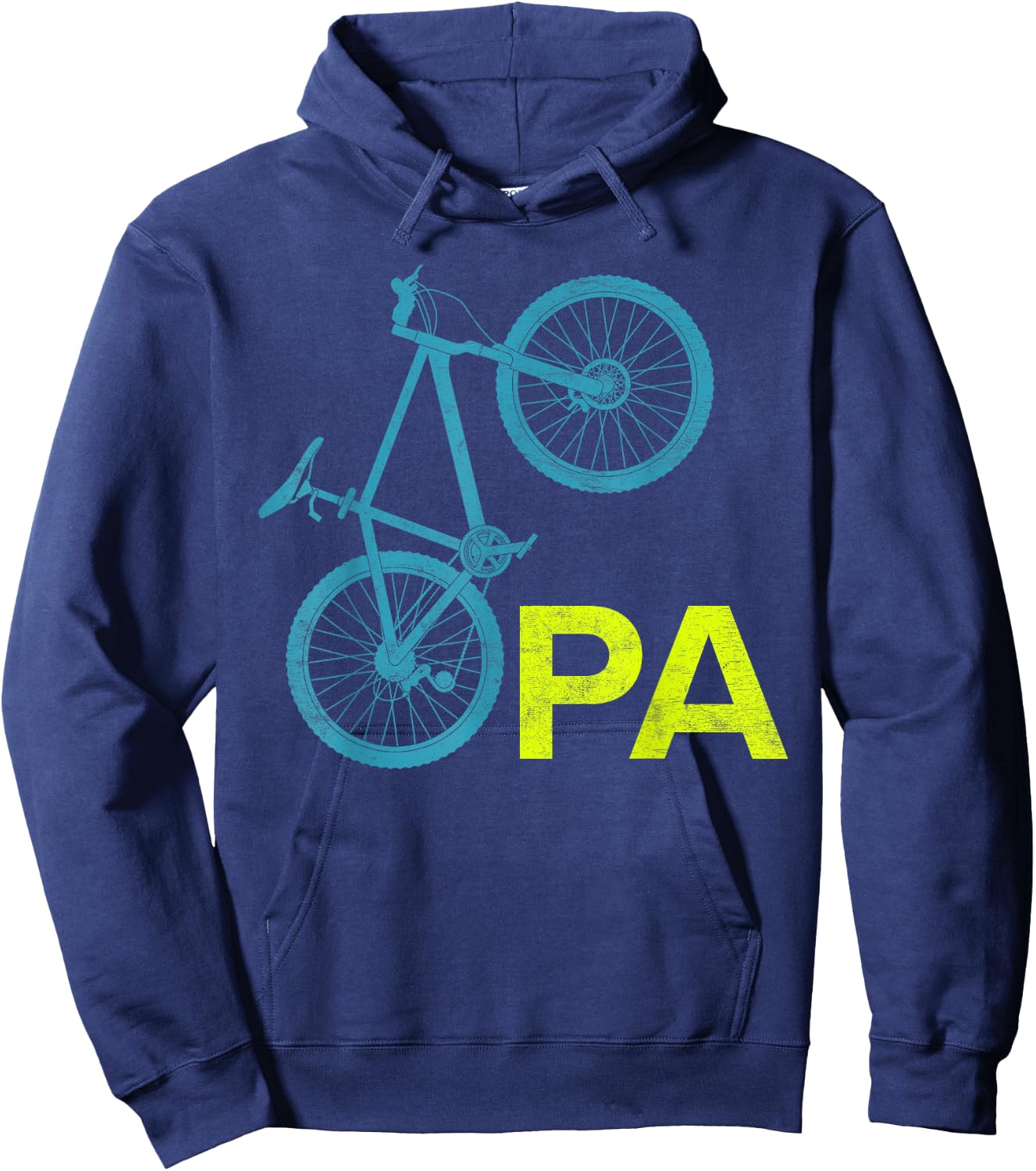 Grandpa Cycling OPA Cycling Funny cyclist Hoodie - Hoodie | Navy