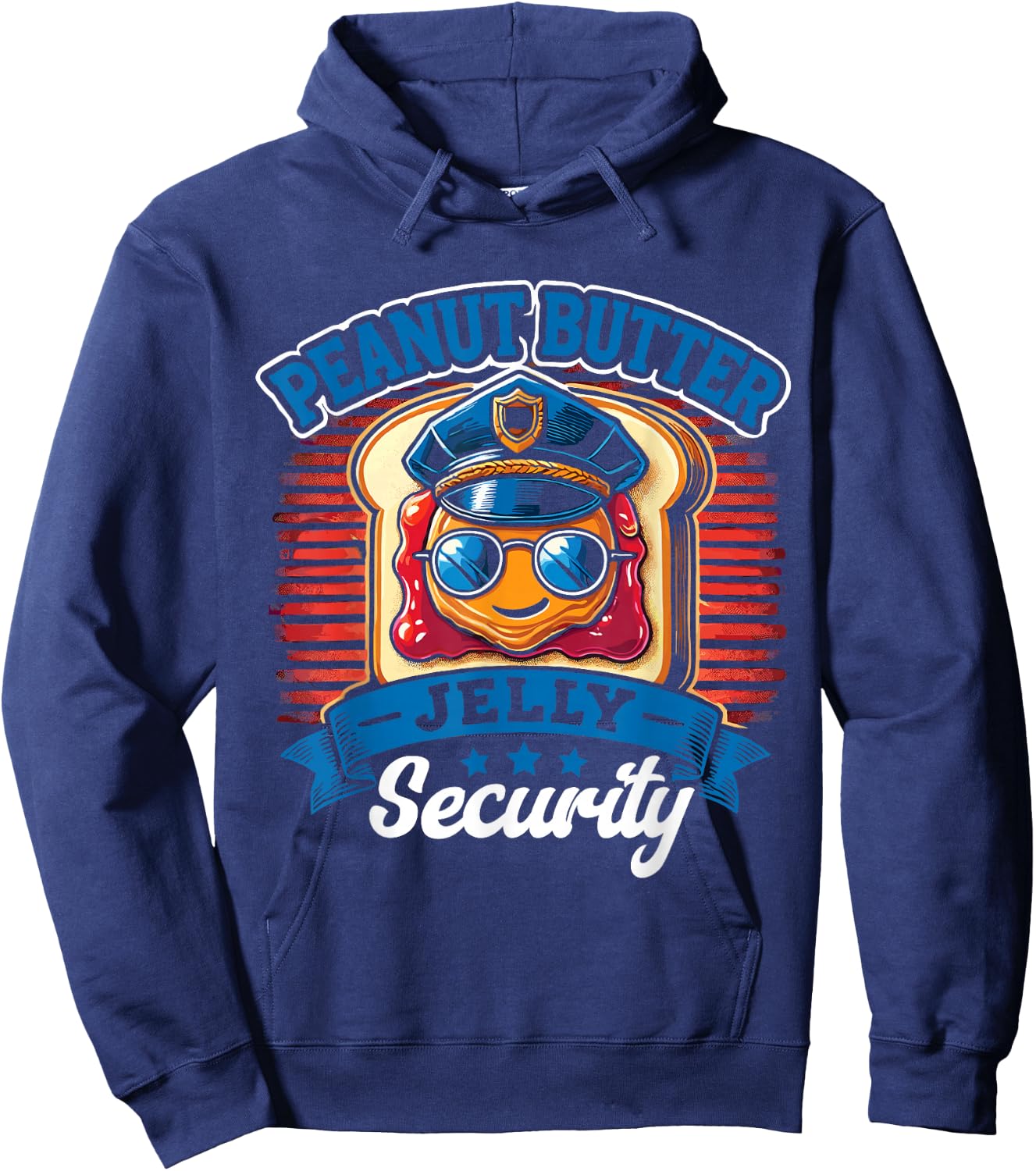 Peanut Butter Jelly Security Hoodie - Hoodie | Navy