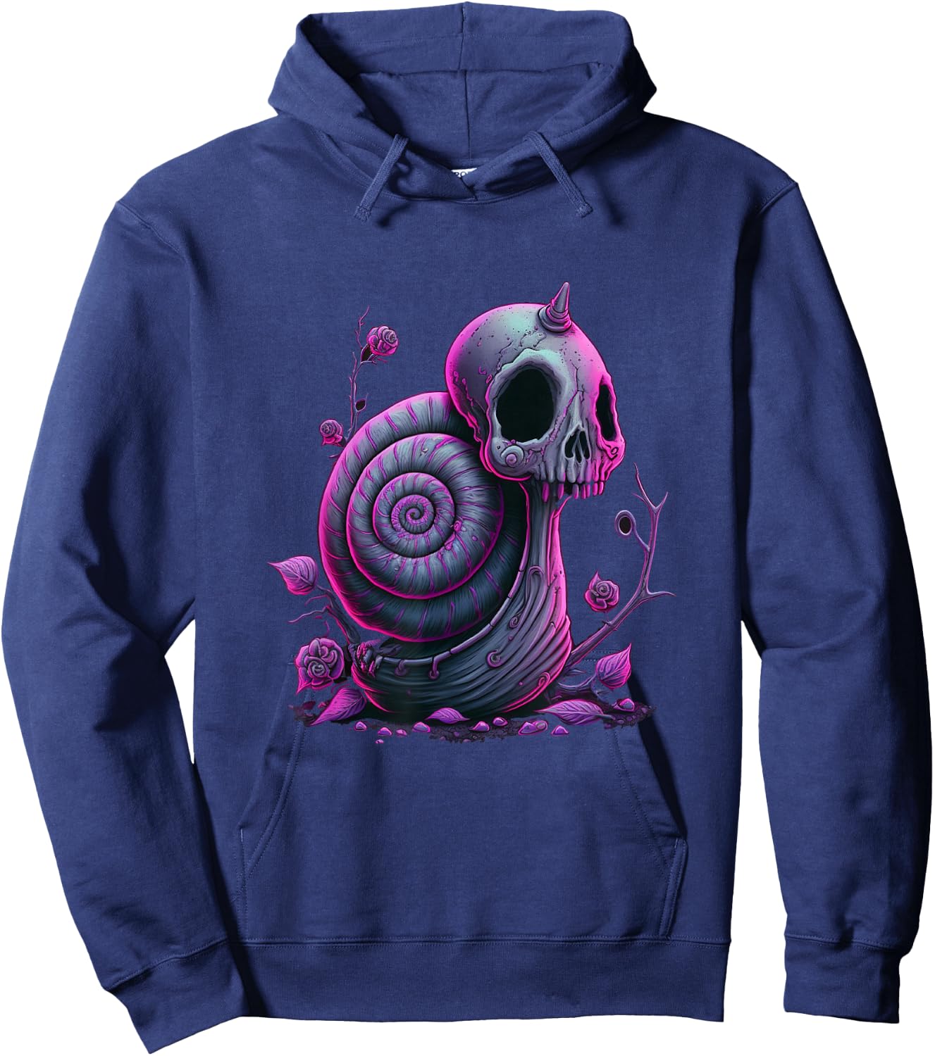 Kawaii Gothic Cute Goth Snake Hoodie - Hoodie | Navy