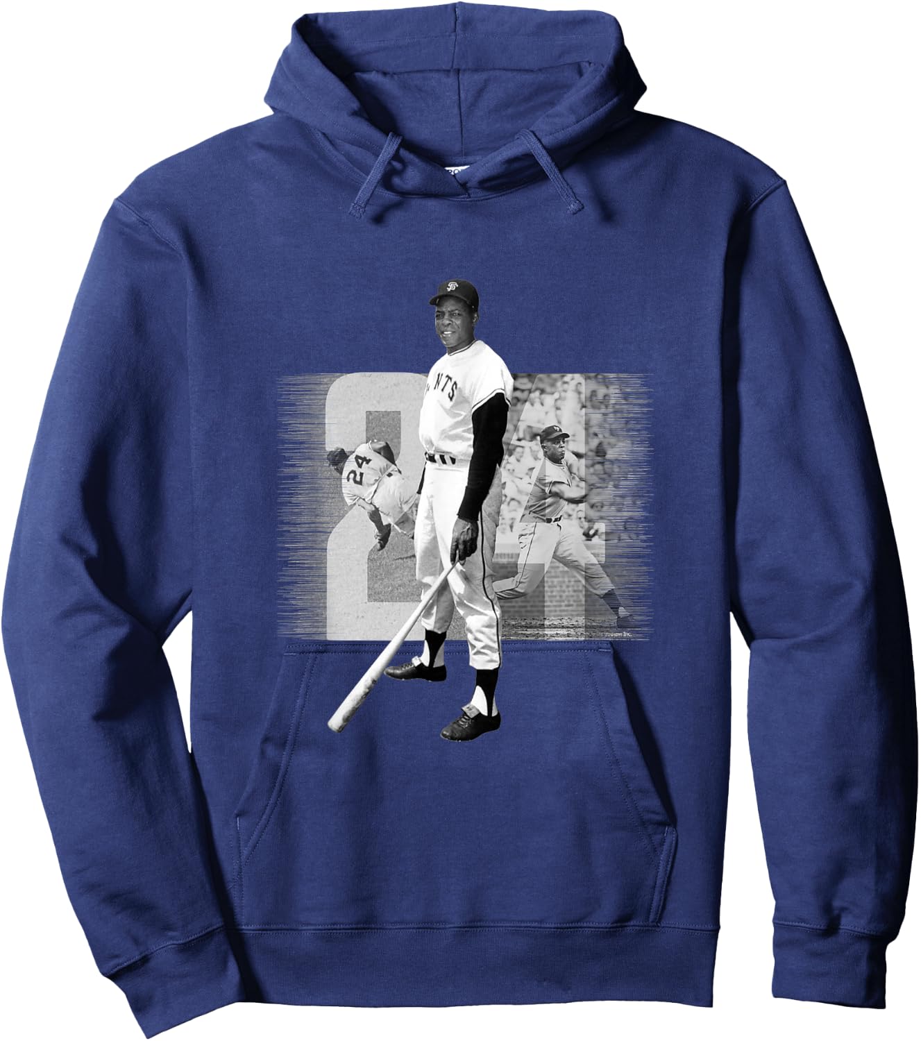 Willie Mays_Baseball_001 Hoodie - Hoodie | Navy