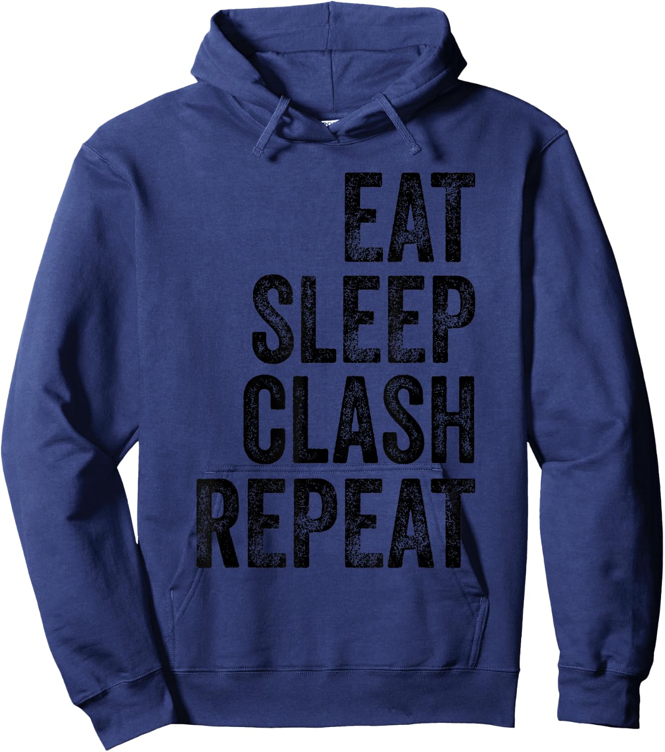 Vintage Gaming Clan - Eat Sleep Clash Repeat Hoodie - Hoodie | Navy