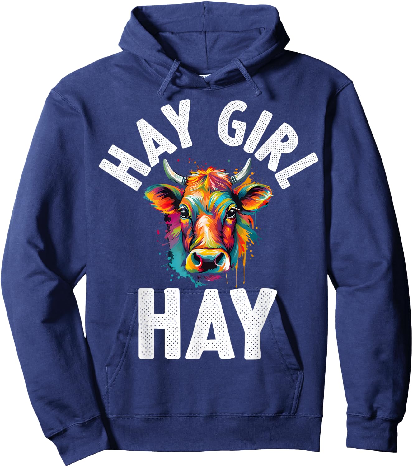 Hay Girl Hay Hoodie - Hoodie | Navy