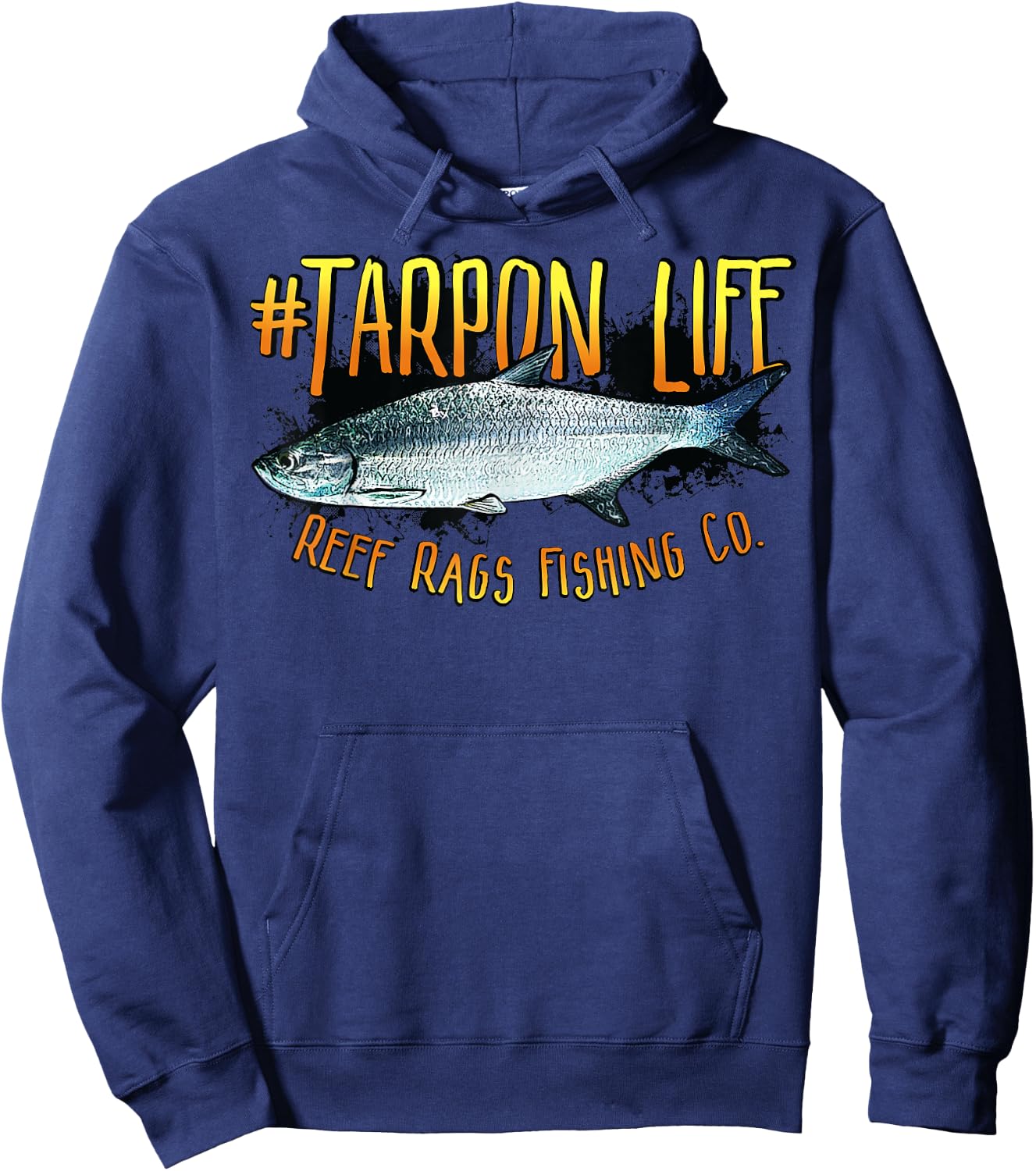 Tarpon Life Deep Sea Saltwater Fishing Hoodie - Hoodie | Navy