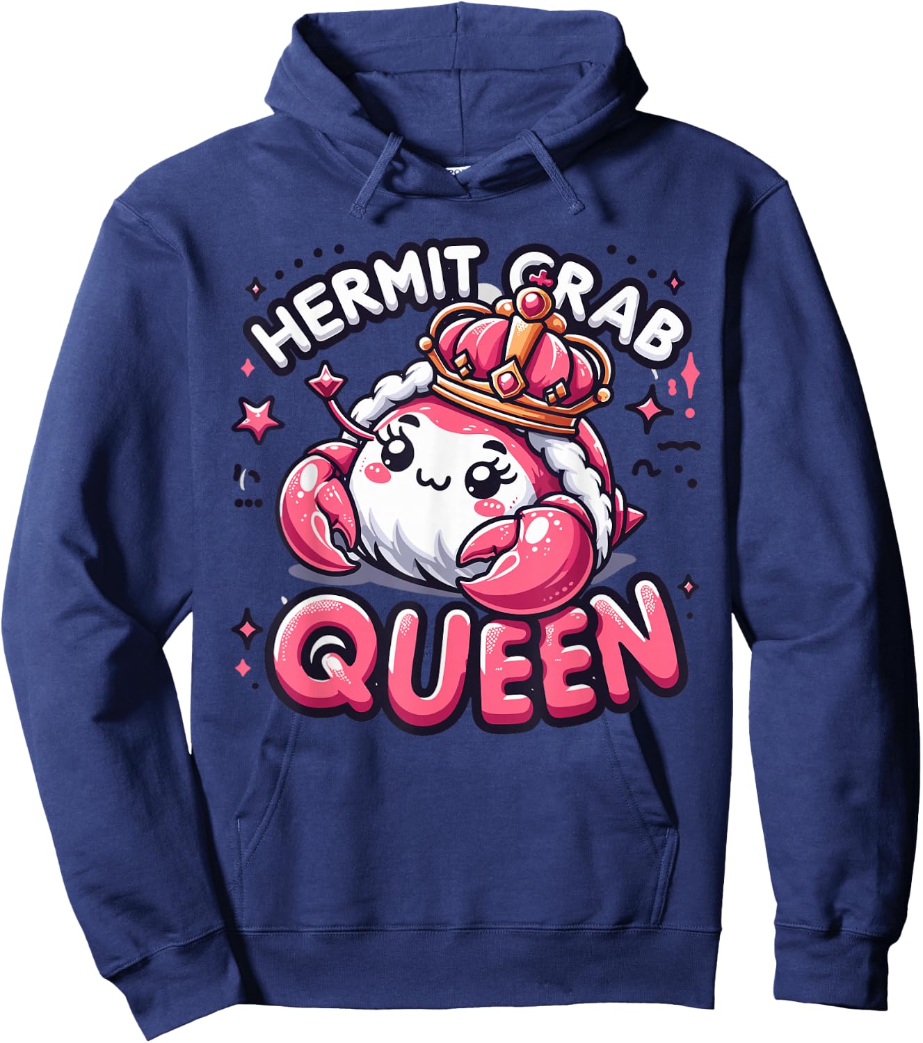 Girls Hermit Crab Queen Gear | Hermit Crab Hoodie - Hoodie | Navy