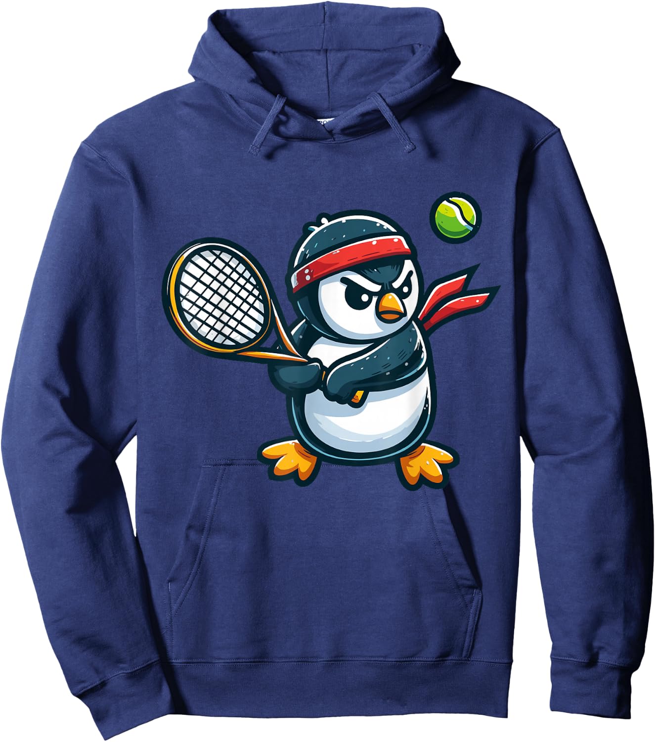 Penguin Tennis Club Animals Sport Tournament Hoodie - Hoodie | Navy
