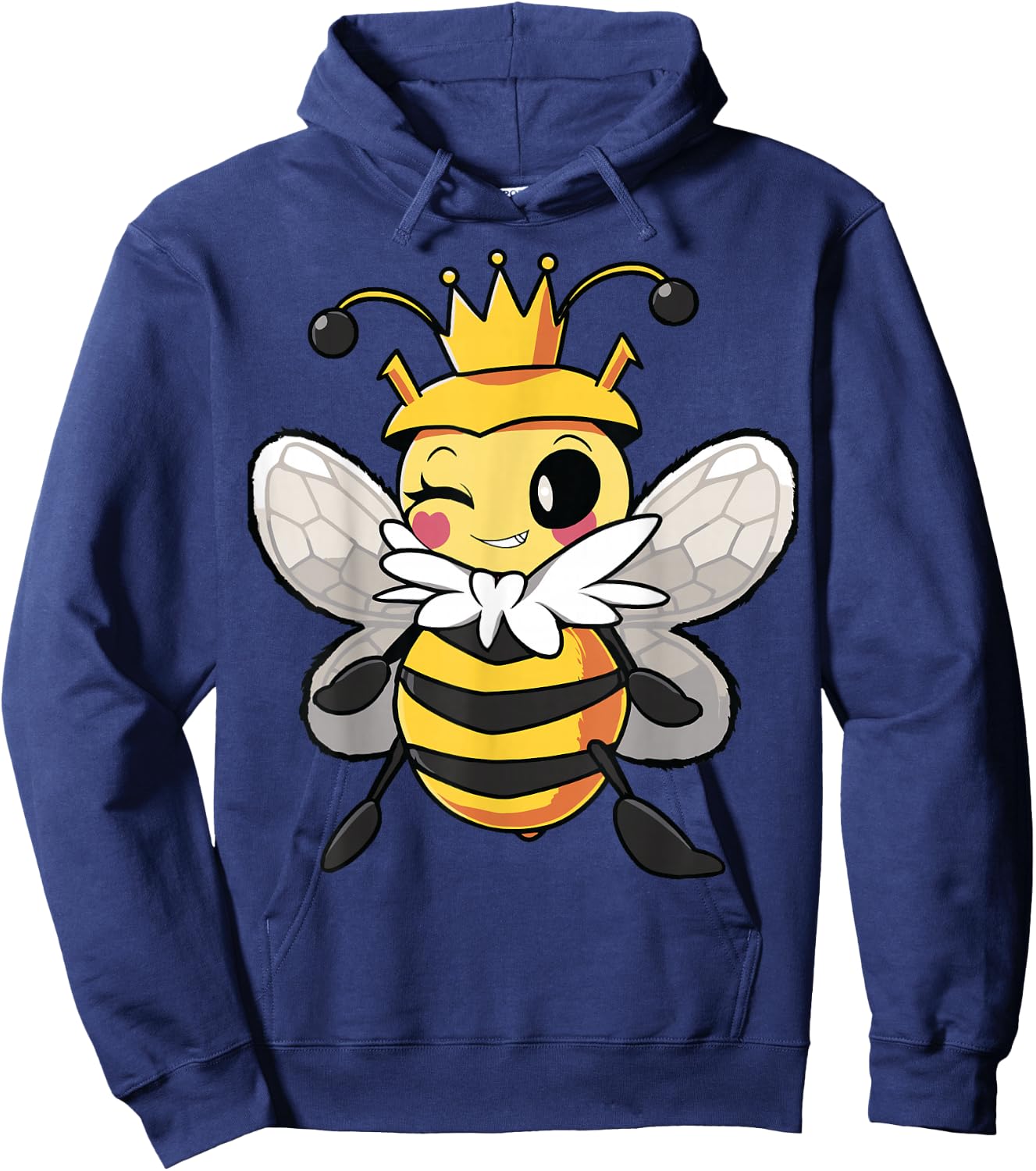 Cute Queen Bee Hoodie - Hoodie | Navy