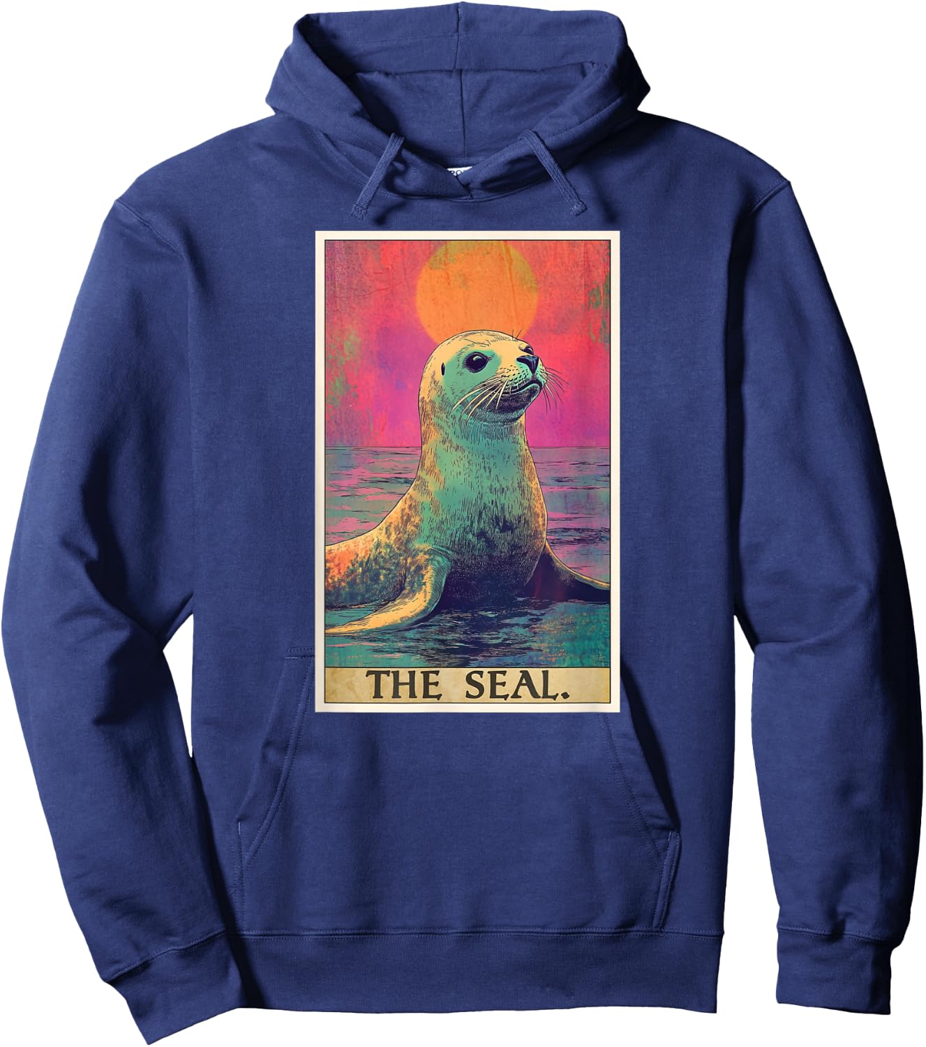 Seal Tarot Card Seals Seal Hoodie - Hoodie | Navy