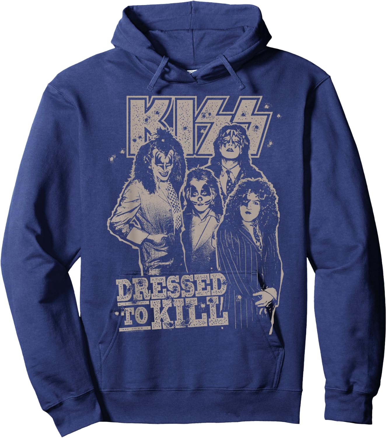 KISS - C'mon and Love Me Hoodie - Hoodie | Navy