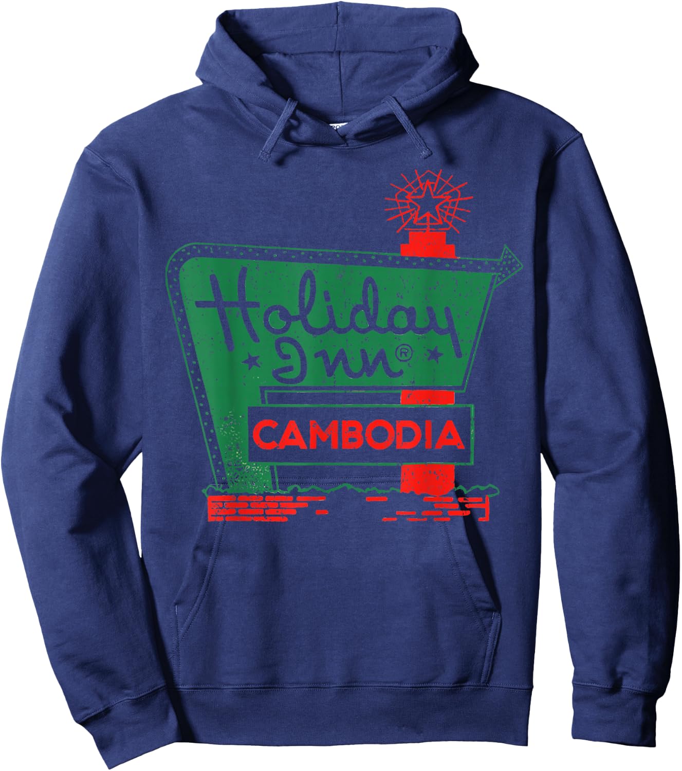 Vintage Holiday In Cambodia Hoodie - Hoodie | Navy