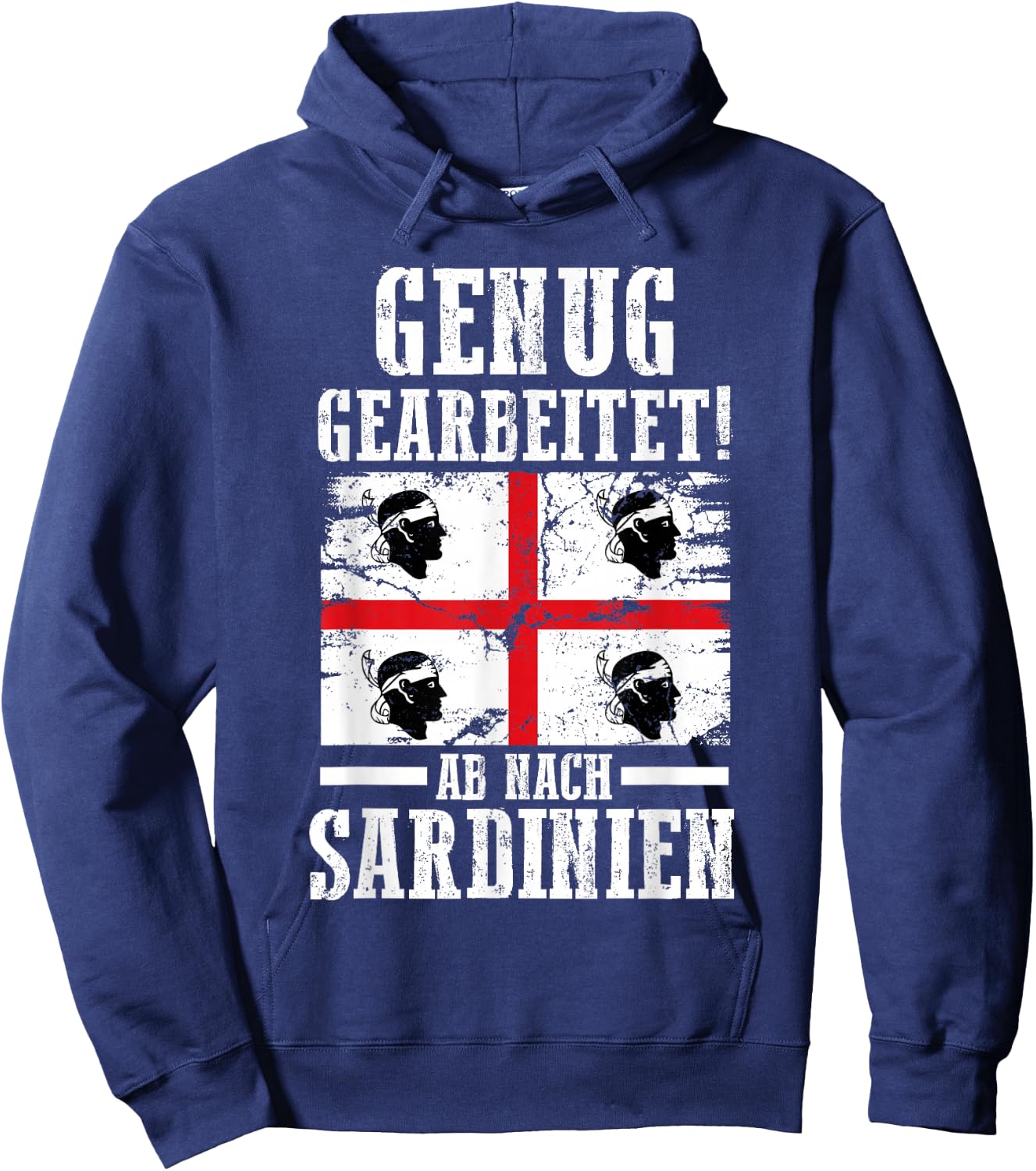 Sardegna Sardinia Flag , black Hoodie - Hoodie | Navy