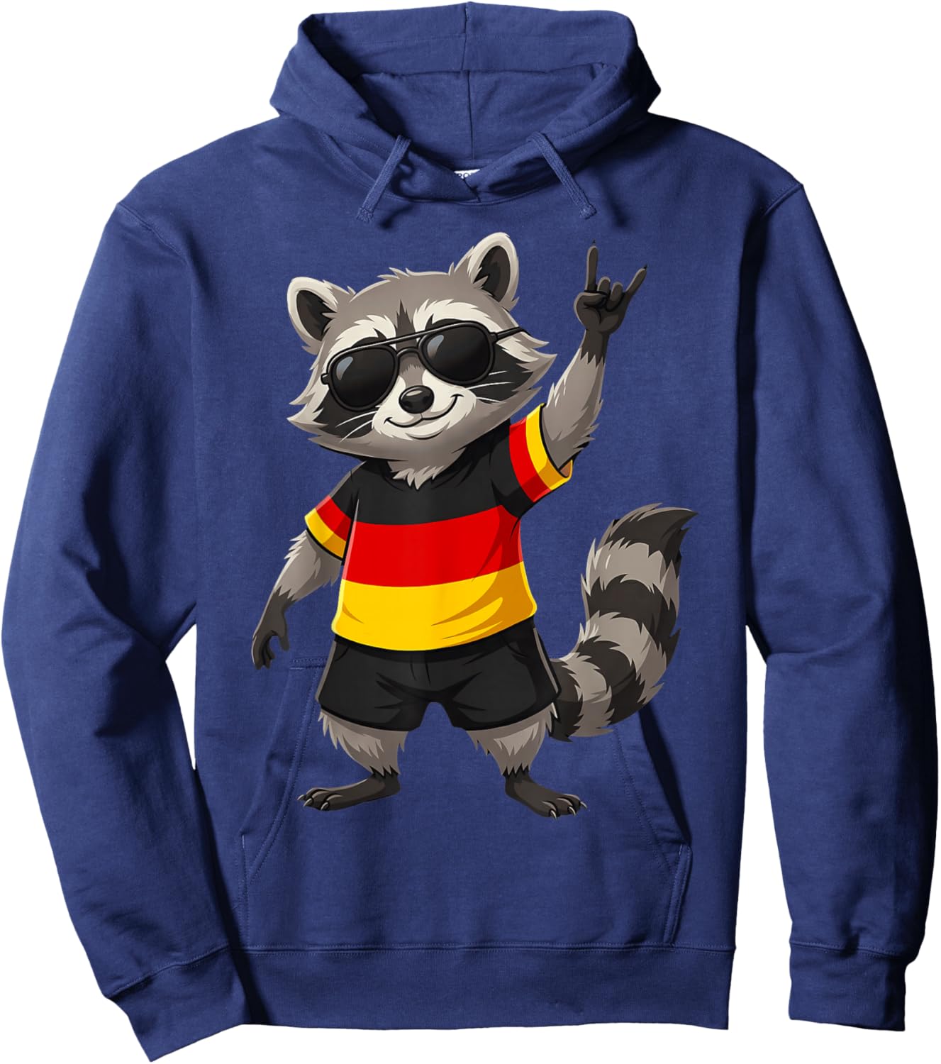 Deutschland Flagge Waschbär Hoodie - Hoodie | Navy