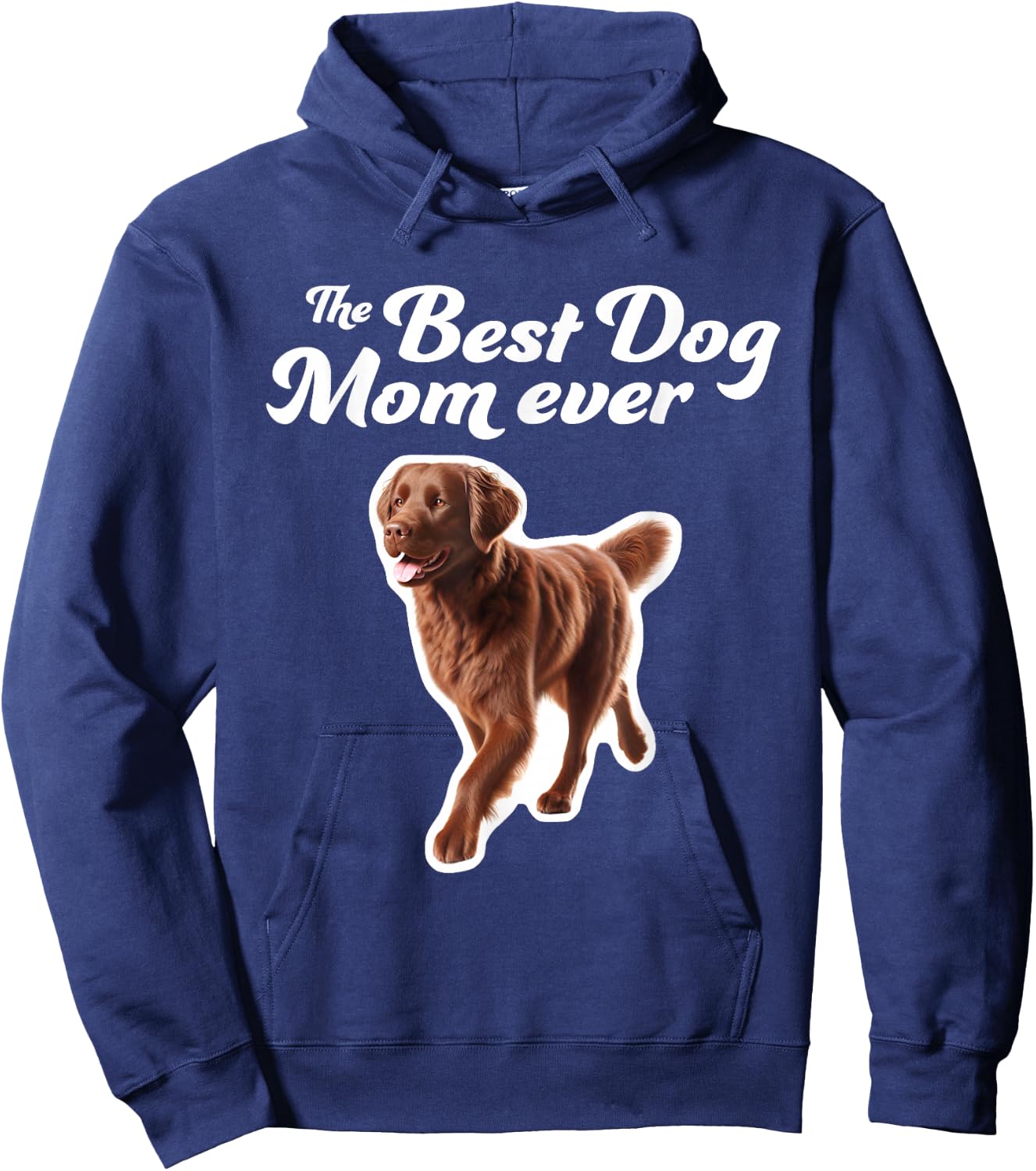 Best Dog Mom Ever - Chesapeake Bay Retriever Hoodie - Hoodie | Navy
