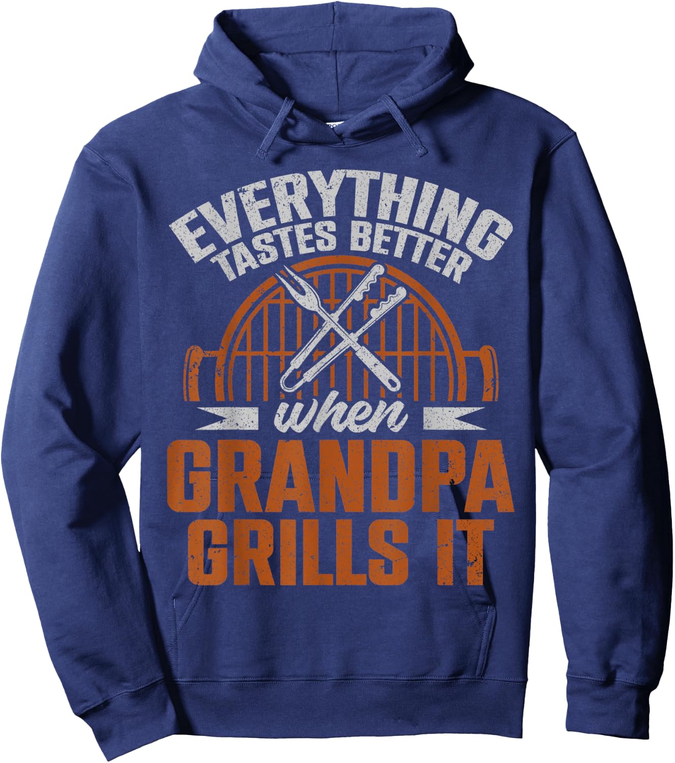 Everything Tastes Better When Grandpa Grills It Hoodie - Hoodie | Navy