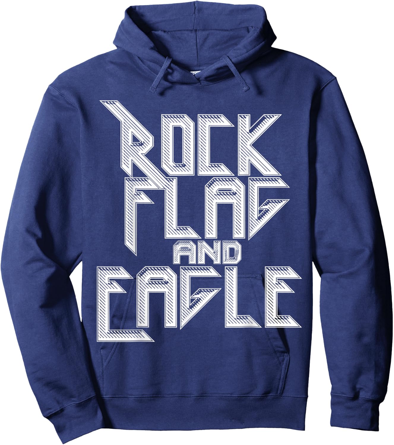 ROCK FLAG AND EAGLE True American , Women Hoodie - Hoodie | Navy