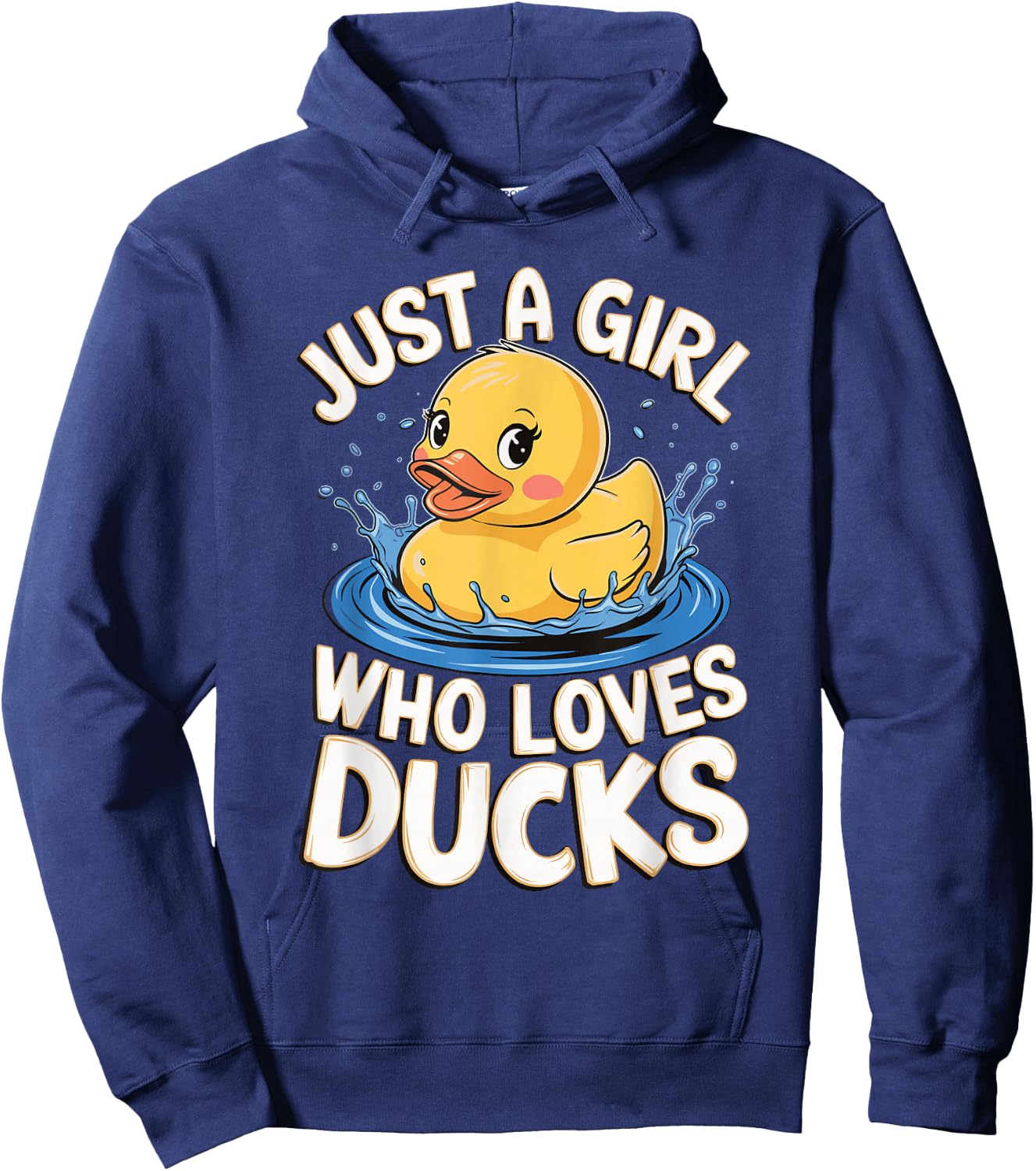 Just a girl who loves Ducks Girl Hoodie - Hoodie | Navy