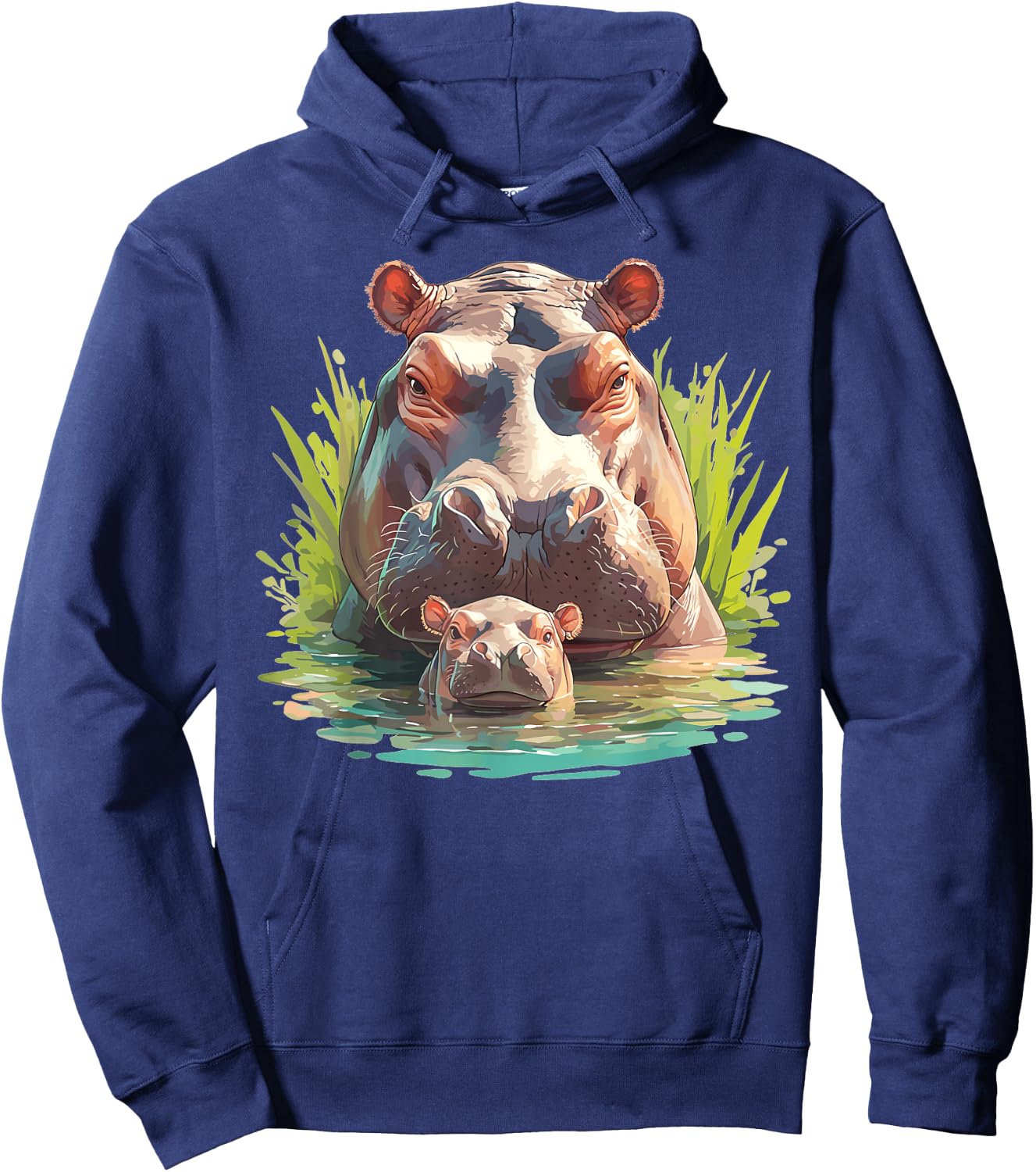 Hippos Hippo Hoodie - Hoodie | Navy