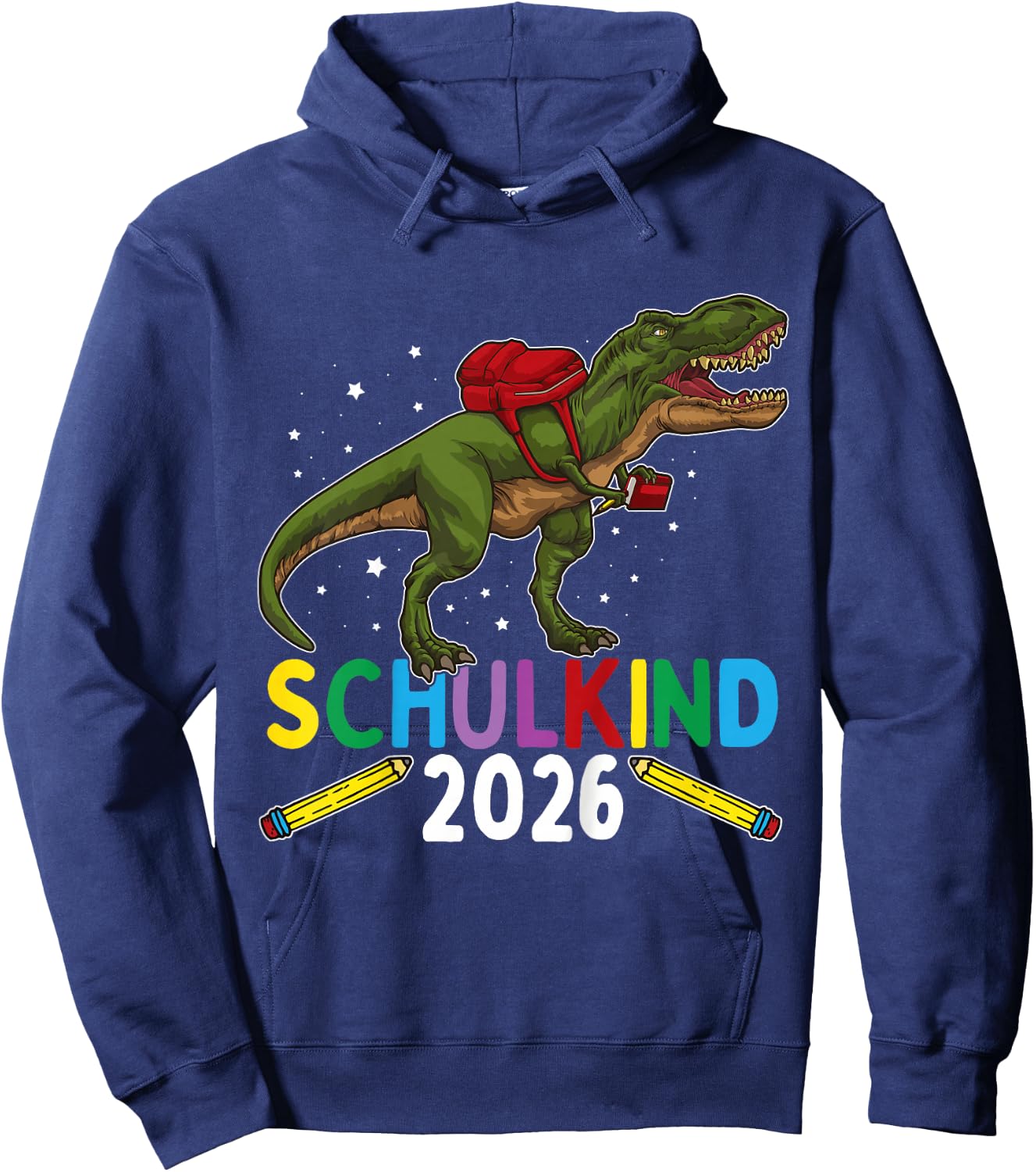 Einschulung Junge Dinosaurier Schulkind 2026 Hoodie - Hoodie | Navy