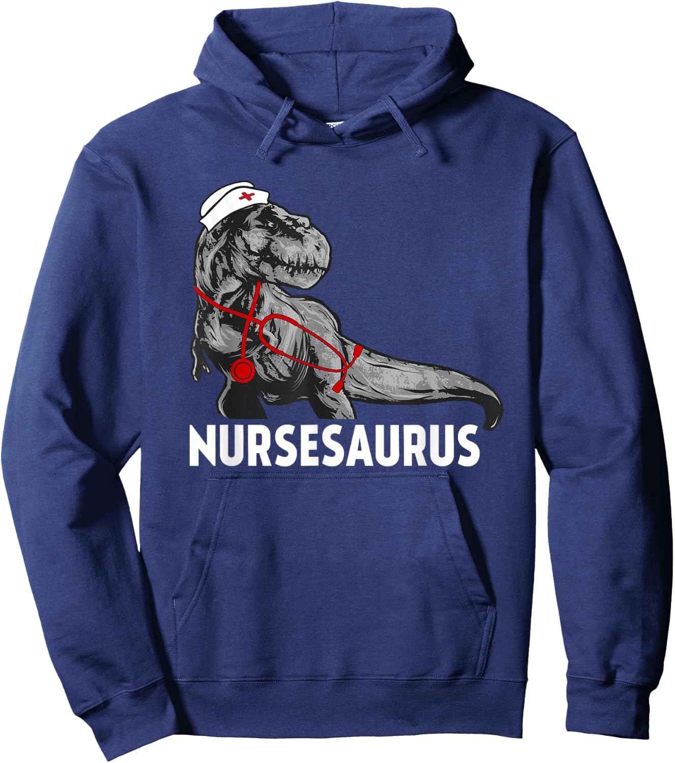 Nurse Saurus Funny Hoodie - Hoodie | Navy