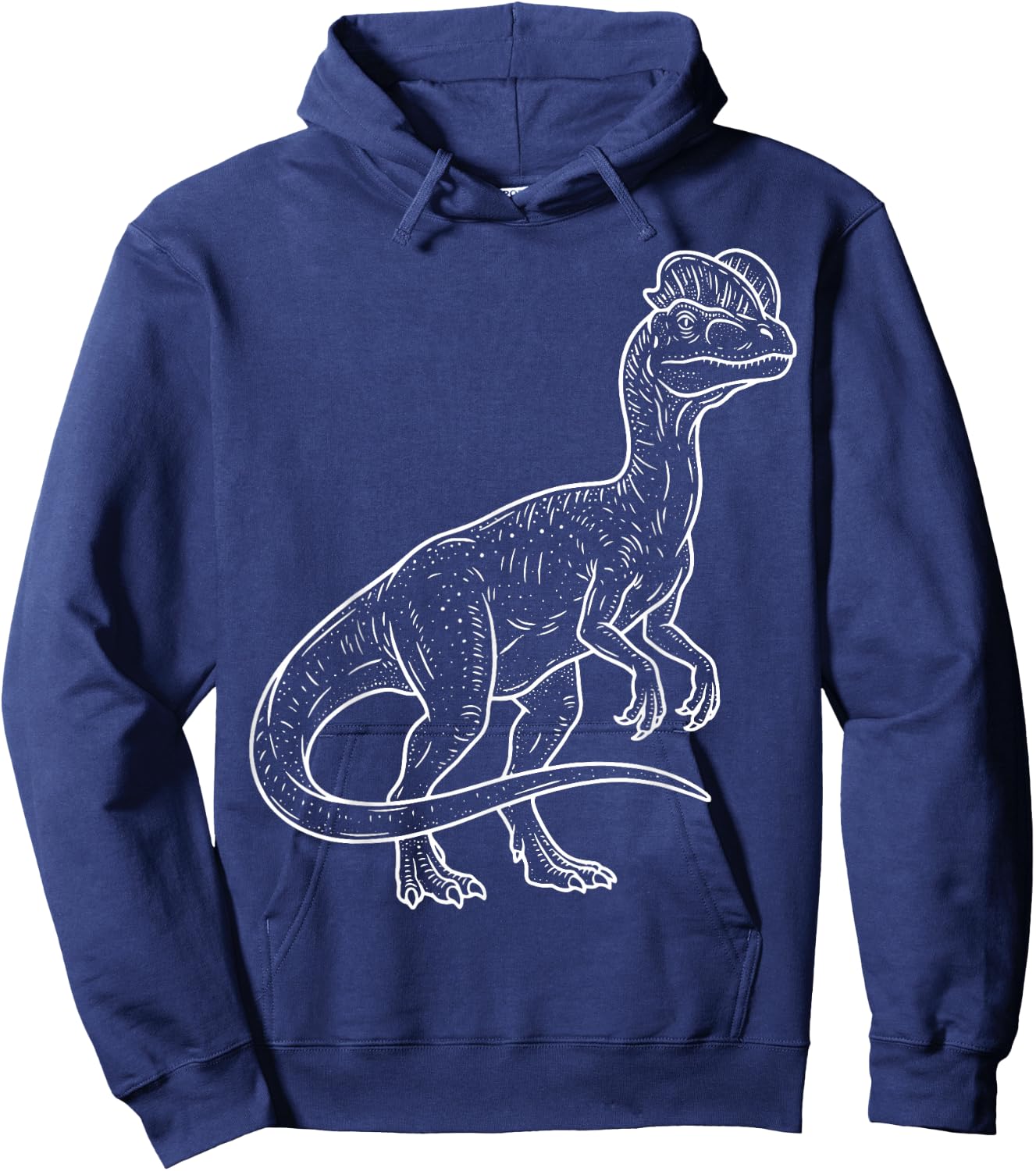 Dilophosaurus Illustration Hoodie - Hoodie | Navy