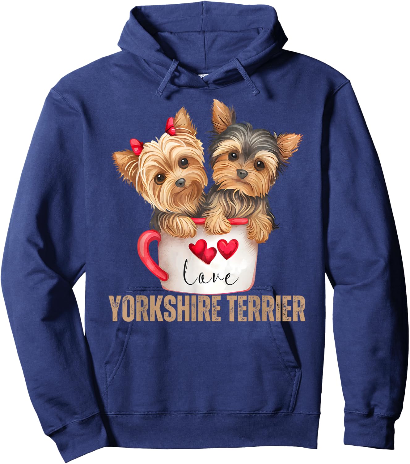 Yorkshire Terrier Dog Lover Gifts Shirt Yorkie Hoodie - Hoodie | Navy