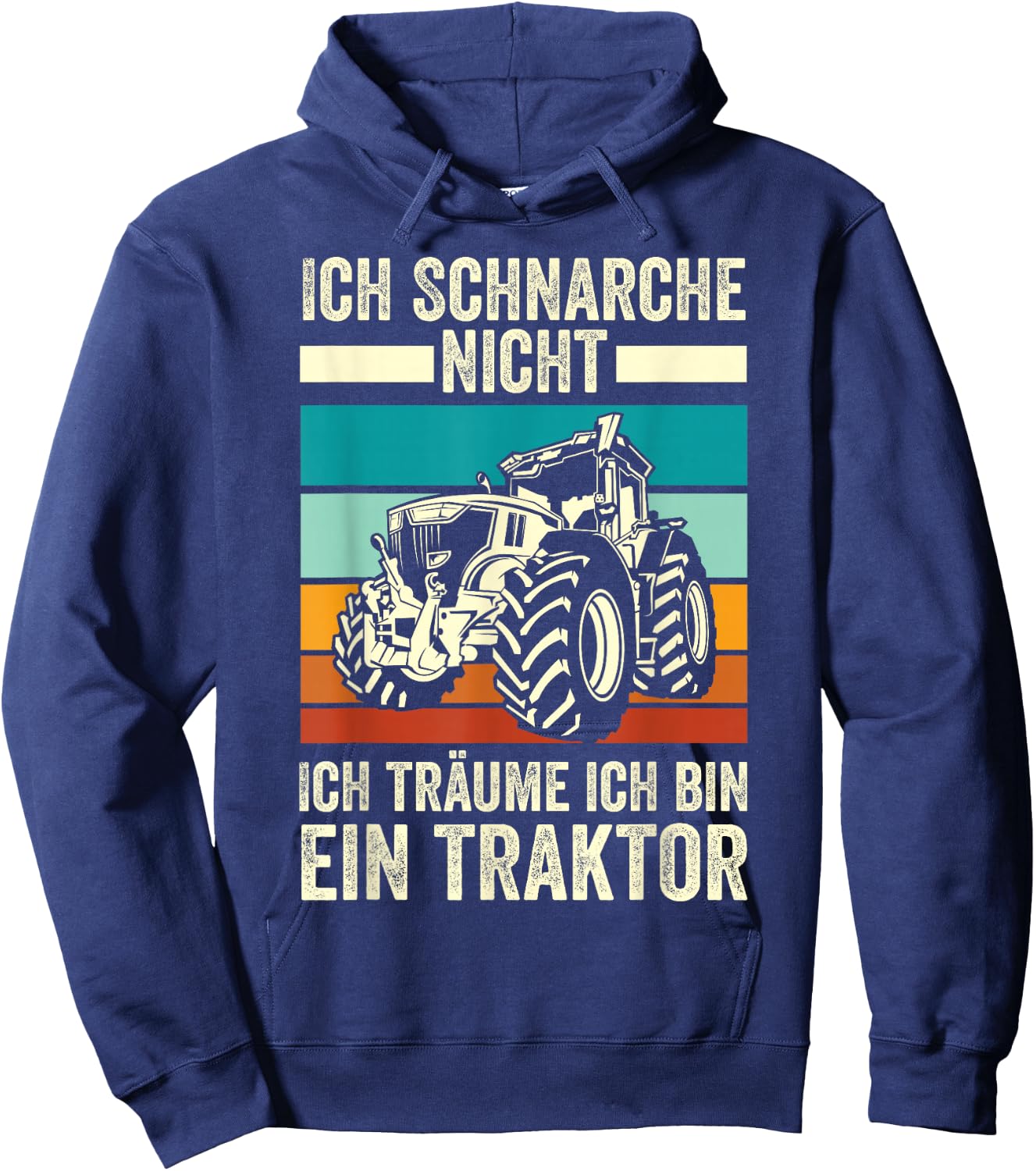 Landwirt Ich Träume Ich Bin Ein Traktor Hoodie - Hoodie | Navy