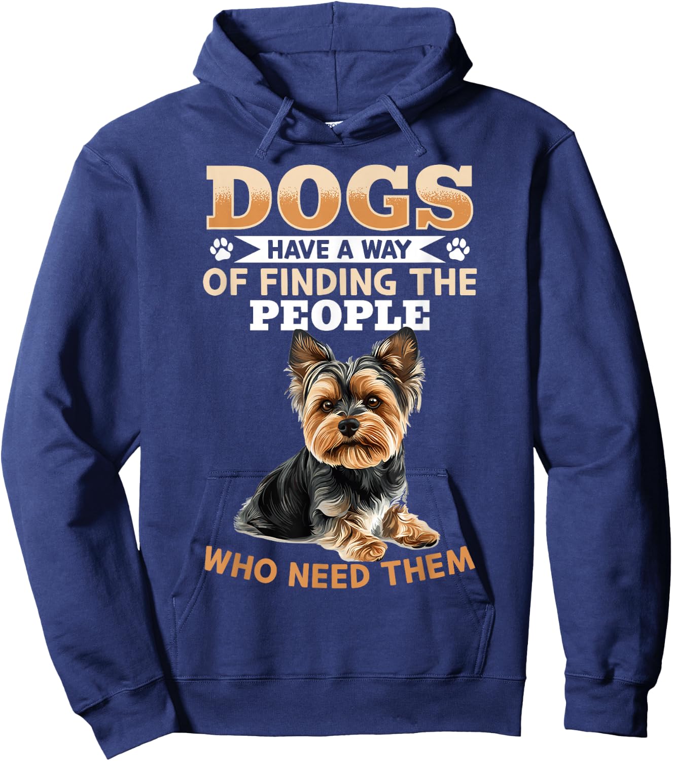 Yorkshire Terrier Yorkie Dog Owner Hoodie - Hoodie | Navy