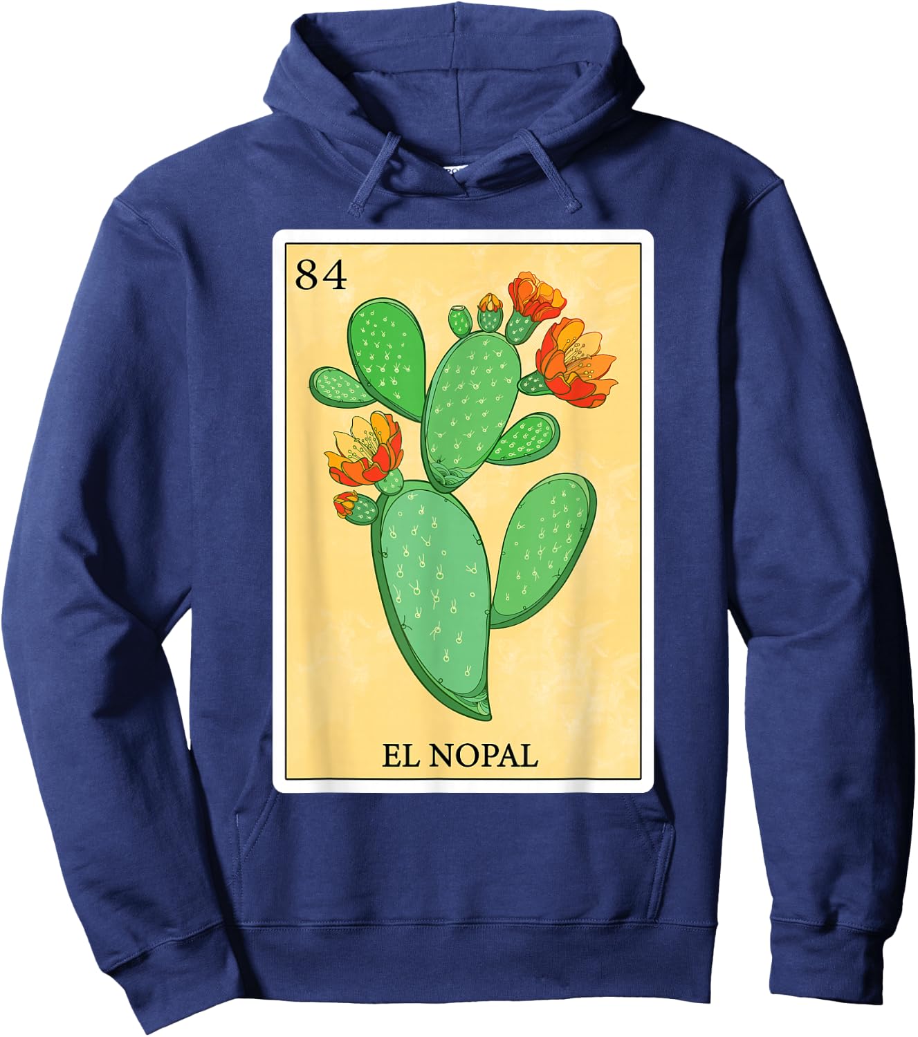 Funny Spanish-Mexican Bingo Gifts - El Nopal Hoodie - Hoodie | Navy