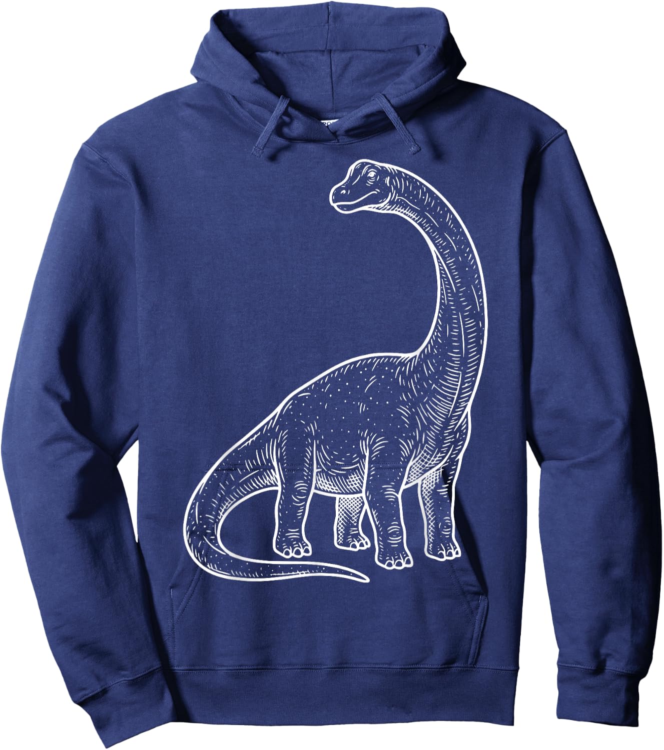 Diplodocus Illustration Hoodie - Hoodie | Navy