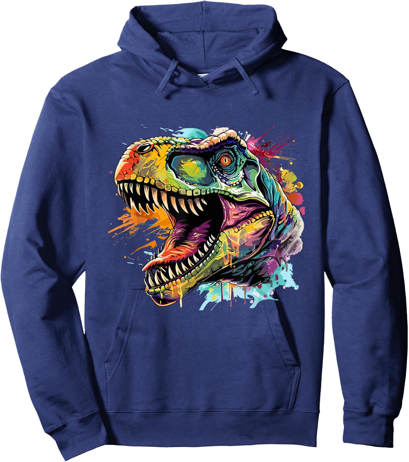 T Rex Pop Art, Dinosaurier Hoodie - Hoodie | Navy