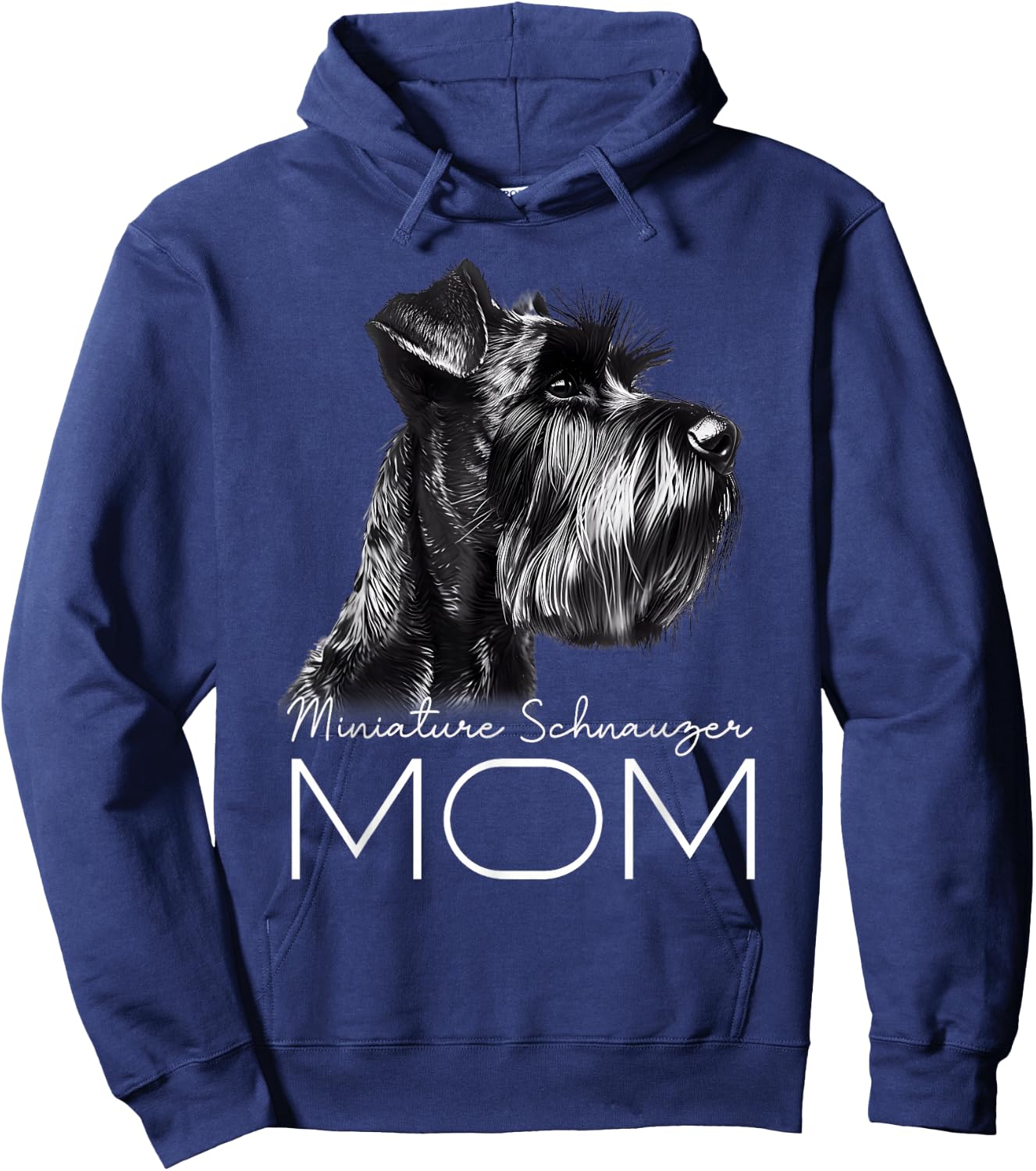 Miniature Schnauzer Mom Hoodie - Hoodie | Navy