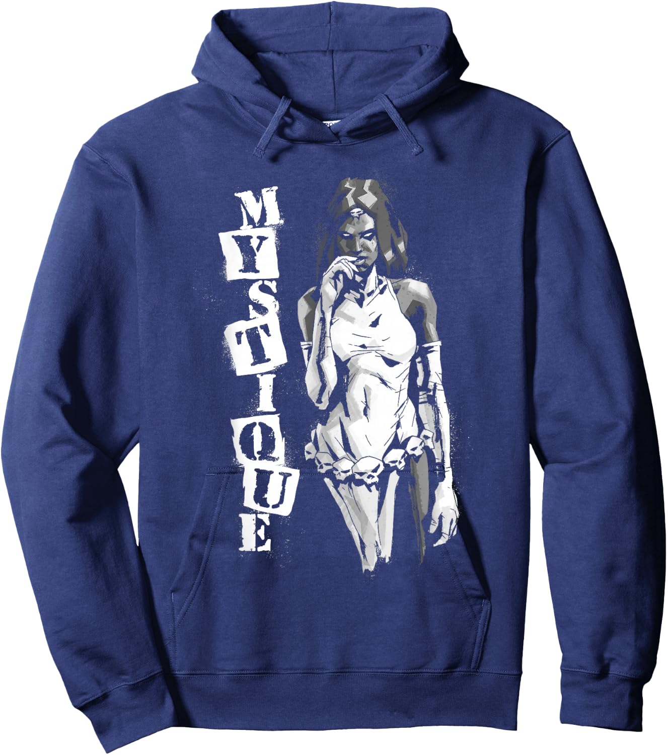 Marvel X-Men Mystique Raven Dark Wood Hoodie - Hoodie | Navy