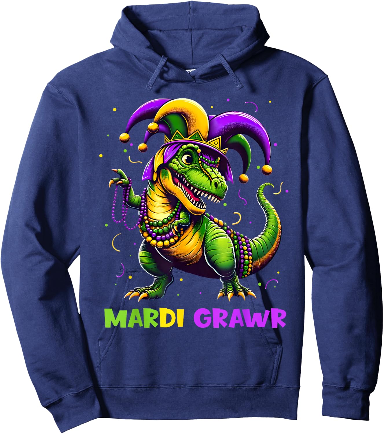 Toddler Kids Mardi Gras Boys Hoodie - Hoodie | Navy