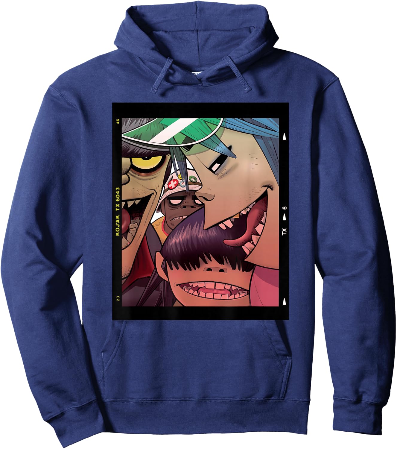 Gorillaz Polaroid Slide , black Hoodie - Hoodie | Navy