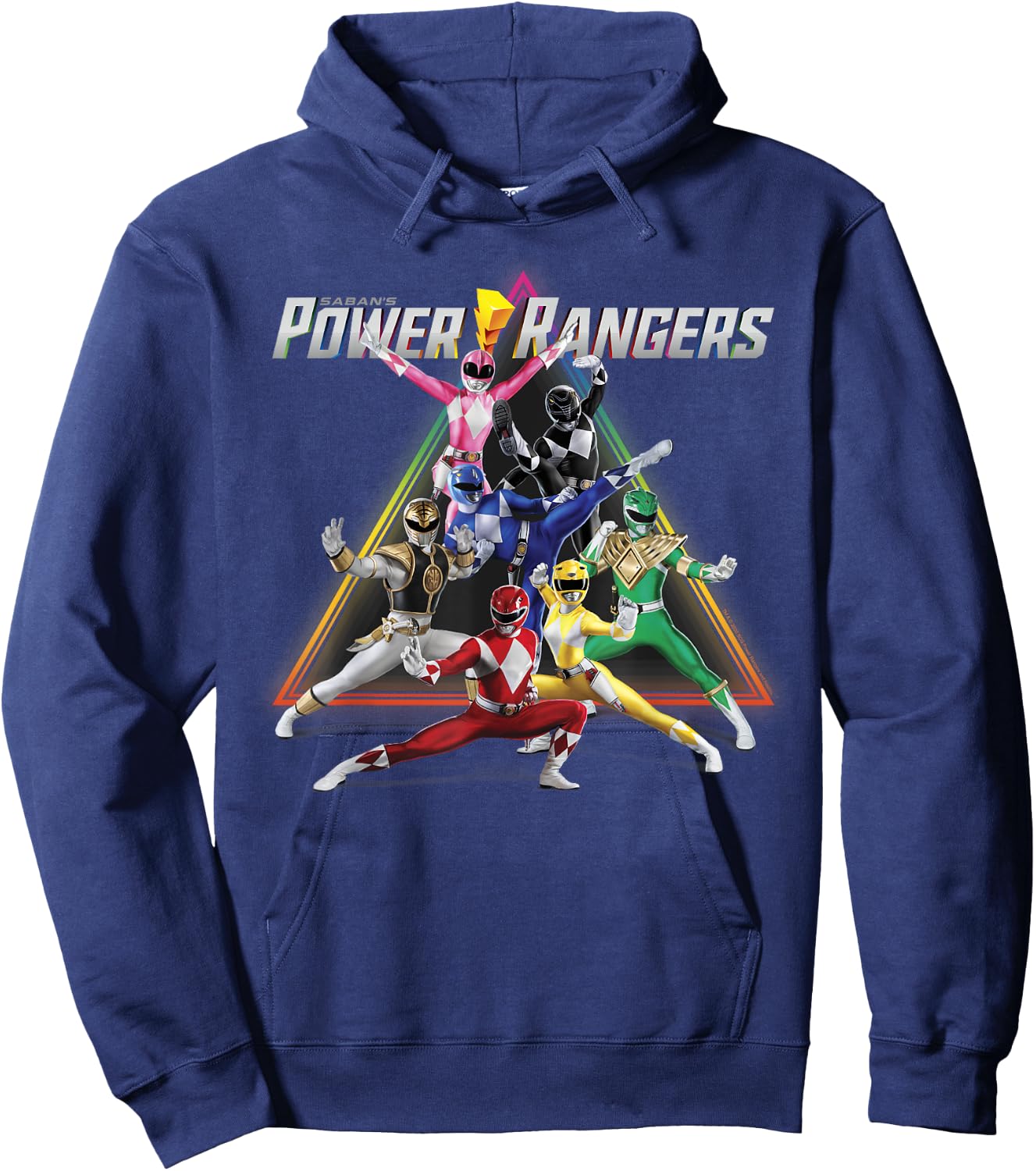 Power Rangers Triangle Group Shot Hoodie - Hoodie | Navy