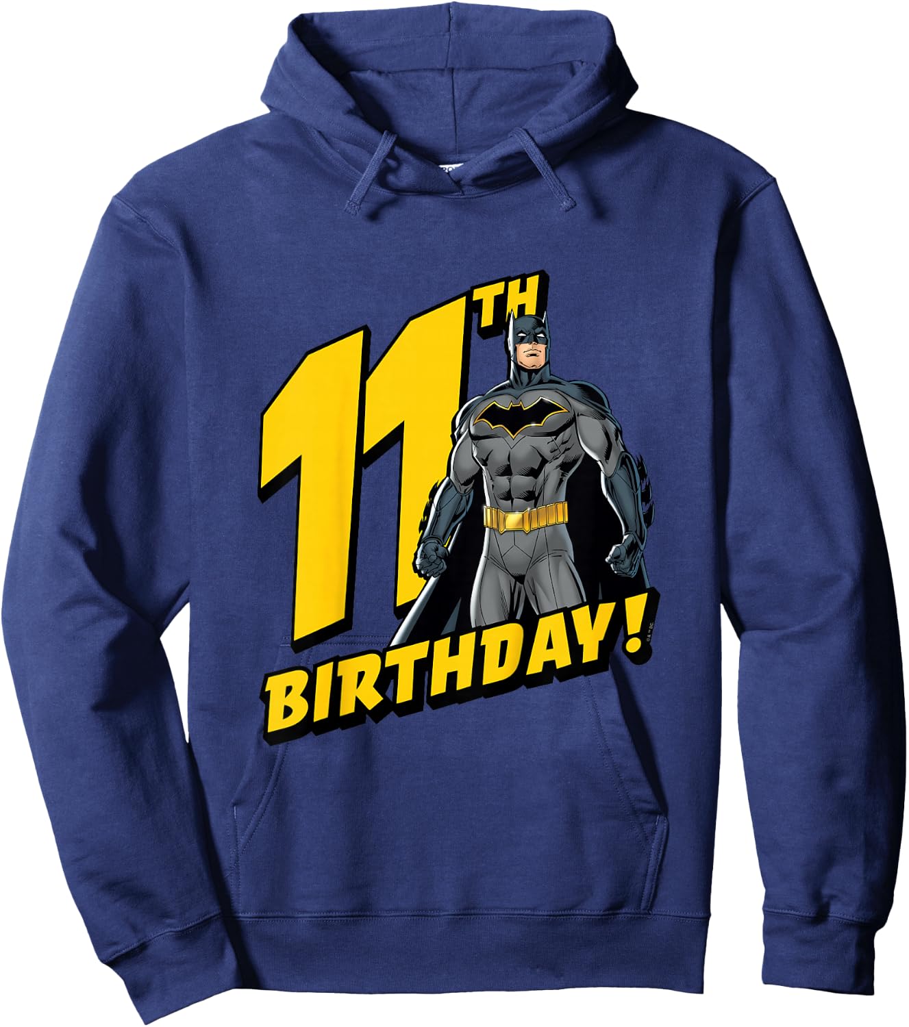 Kids Batman 11th Birthday Hoodie - Hoodie | Navy