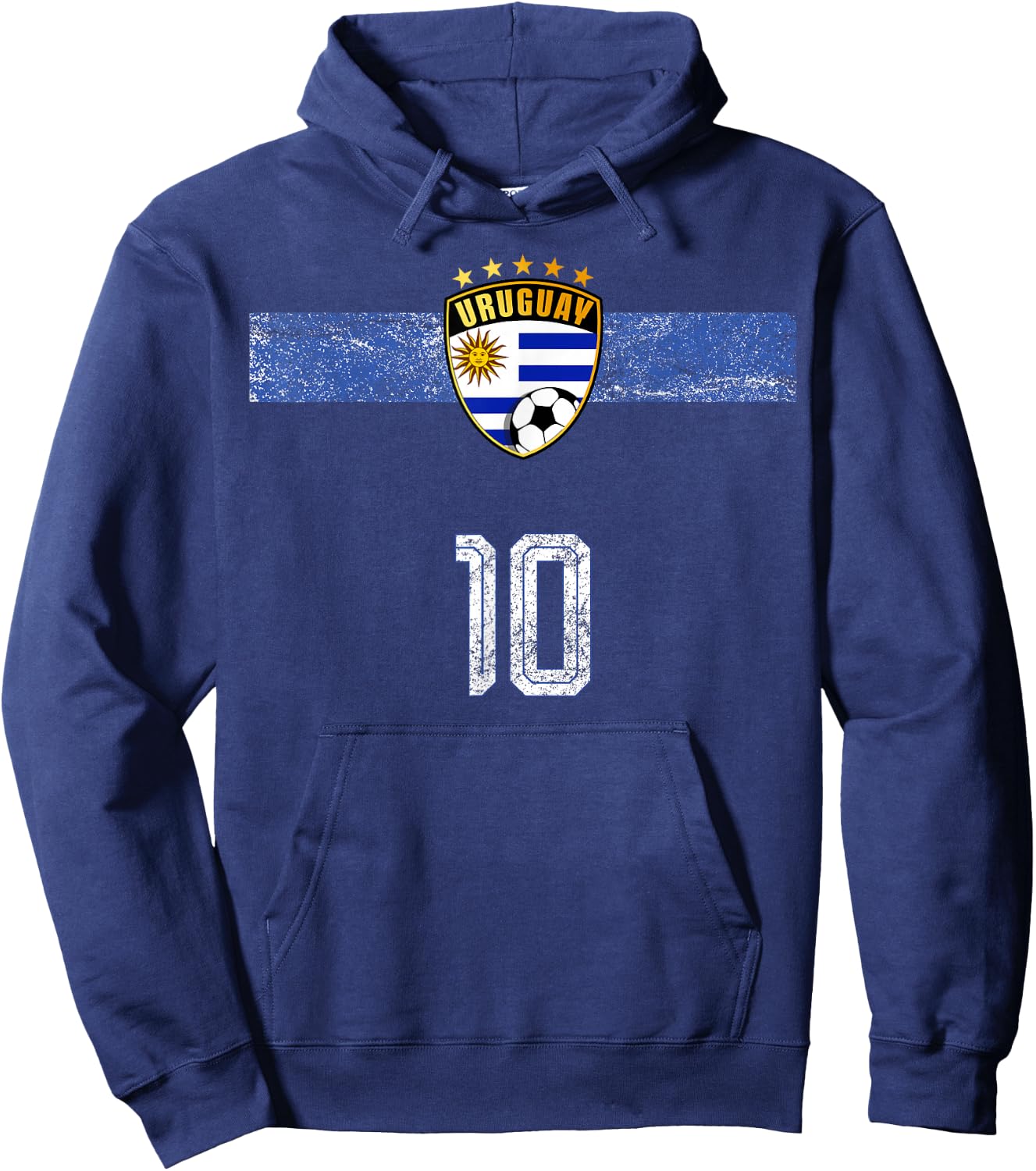 Retro Uruguay Flag Uruguayan Pride Lovers Hoodie - Hoodie | Navy
