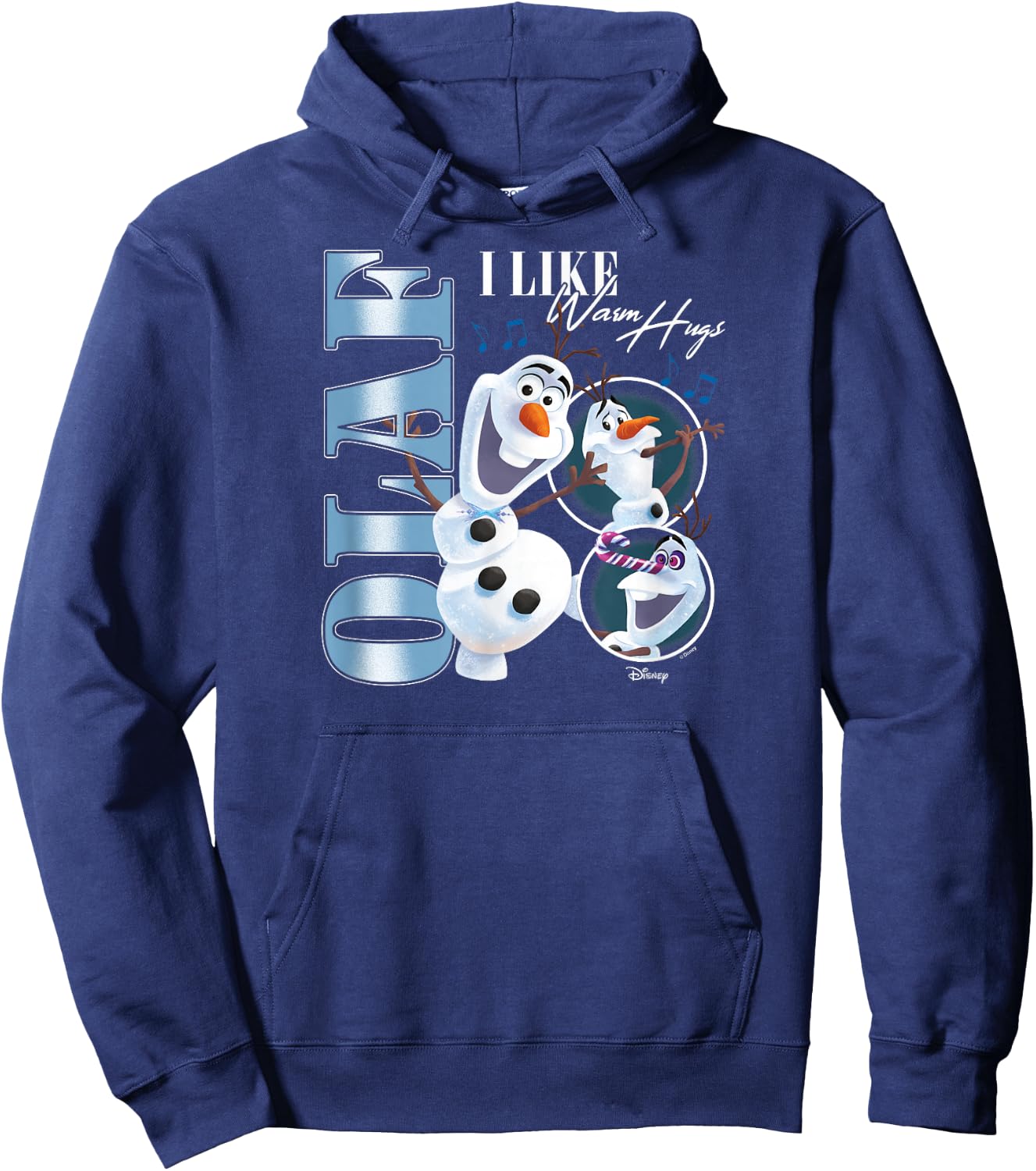Frozen - Olaf Bootleg I Like Warm Hugs Hoodie - Hoodie | Navy