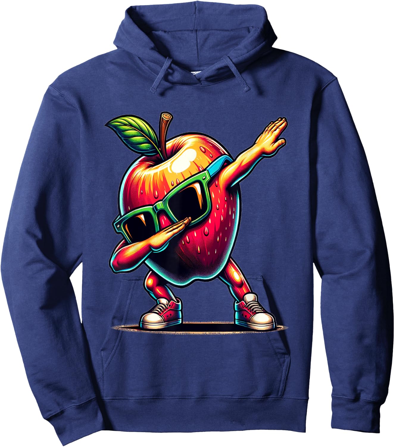 Dab Tanz Apfel Lustige Tanzende Dabbing Frucht Hoodie - Hoodie | Navy