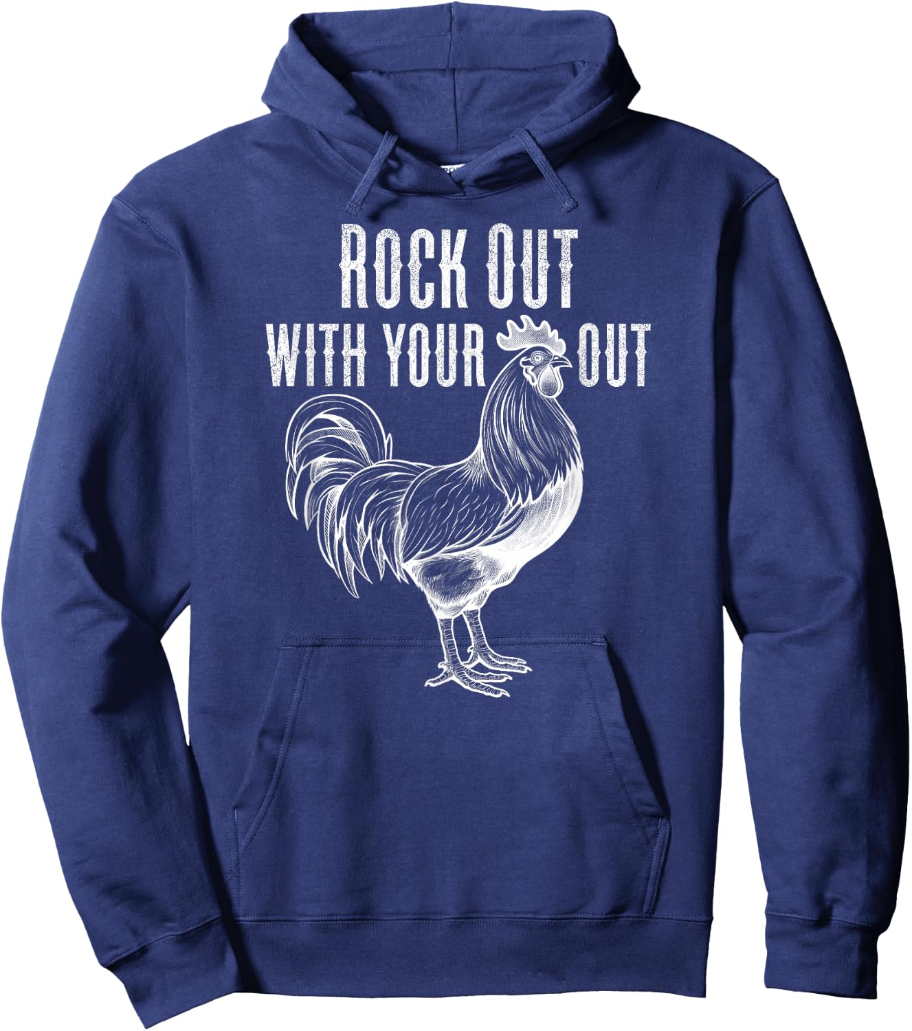 Rock Out With Your Cock Out Funny Adult Humor Hoodie - Hoodie | Navy