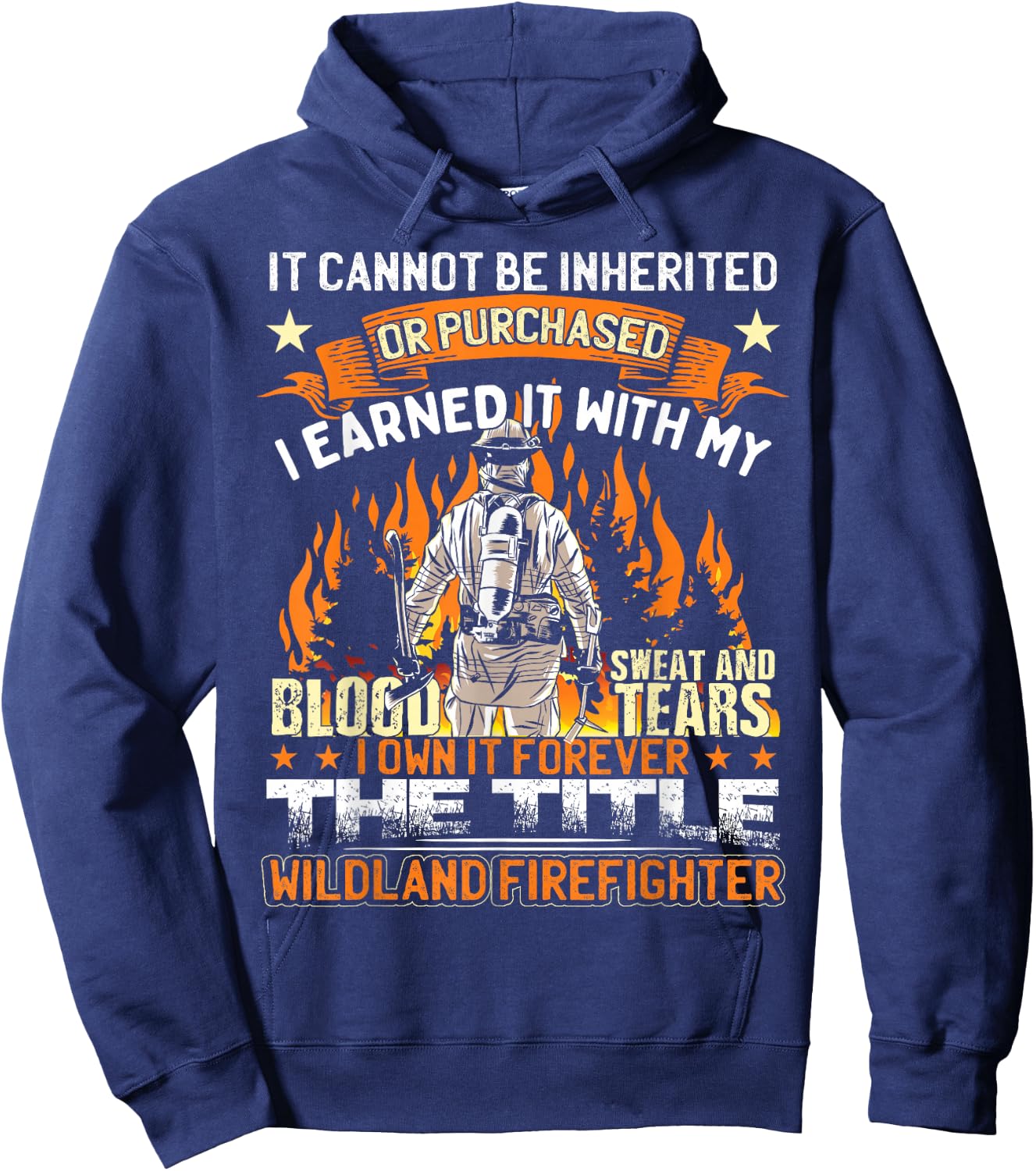 Wildland Firefighter Hoodie - Hoodie | Navy